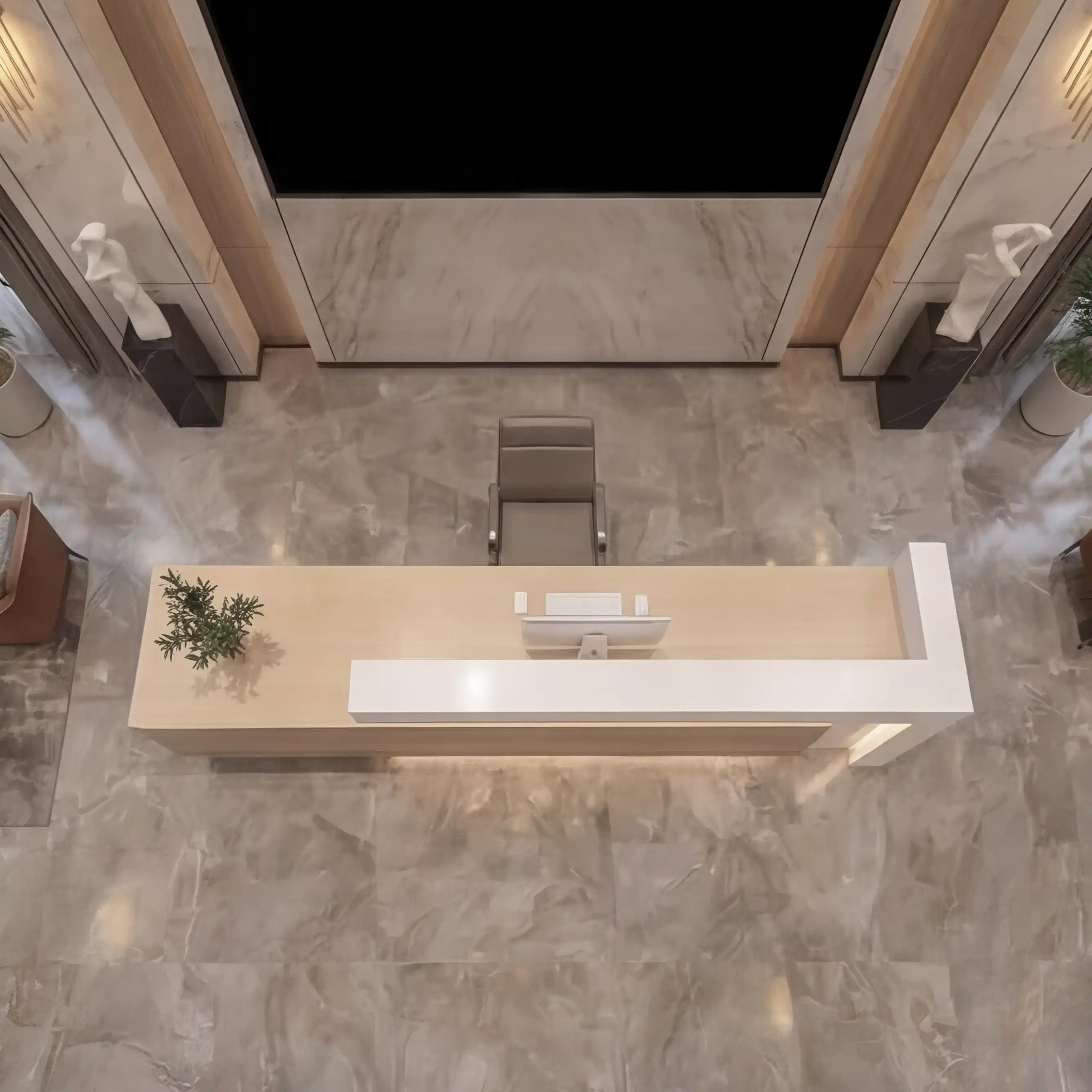 Elyra · Front Reception Desk