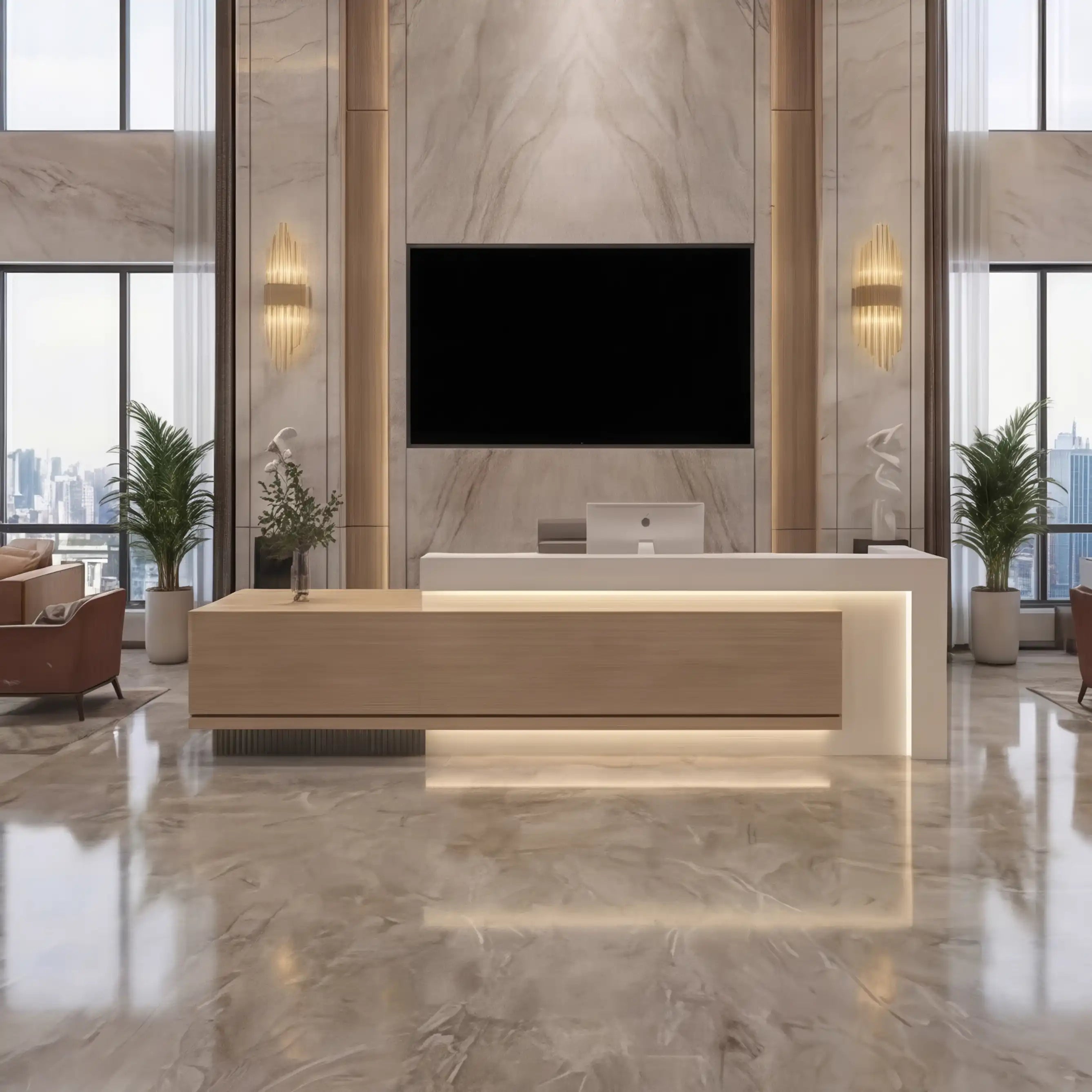 Elyra · Front Reception Desk
