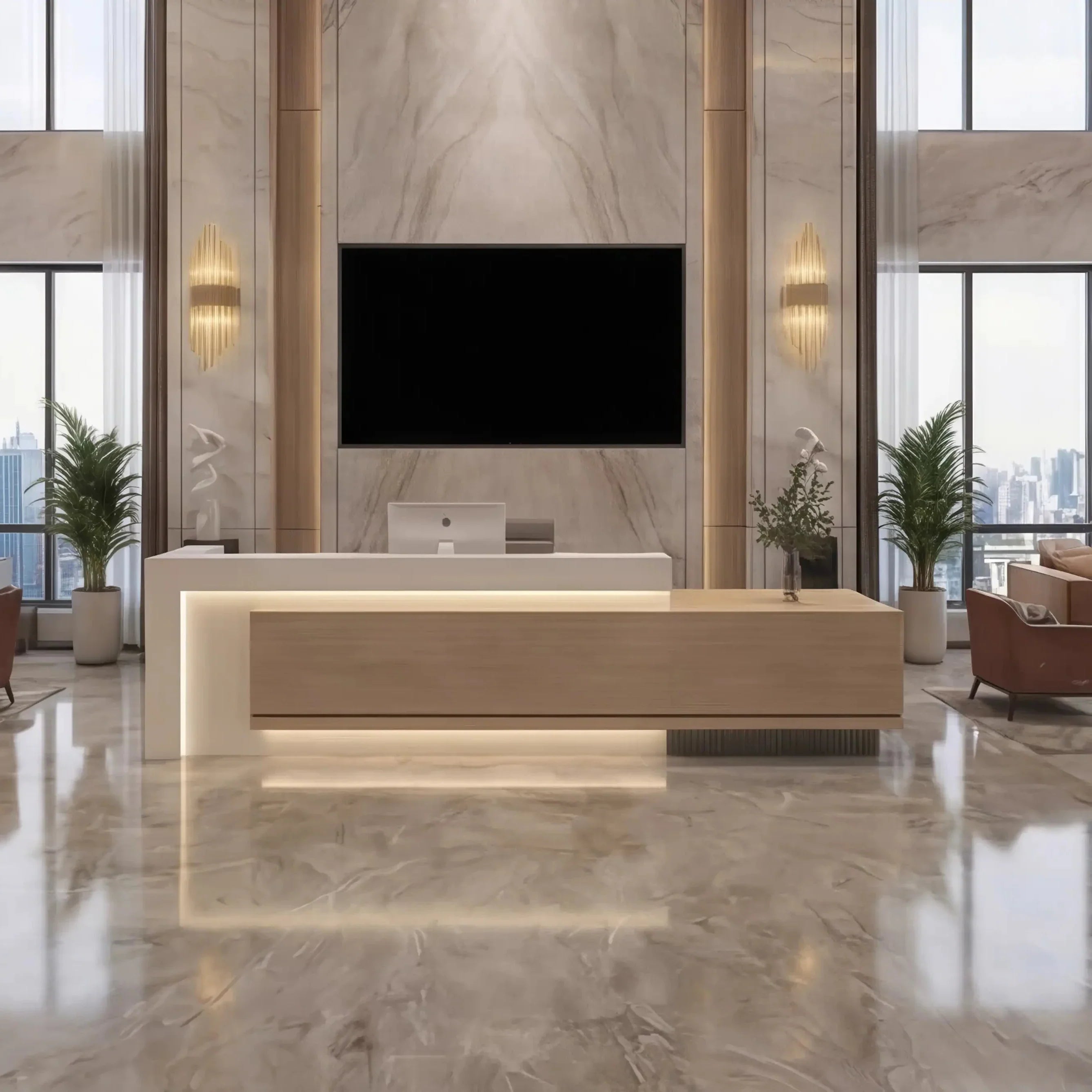 Elyra · Front Reception Desk