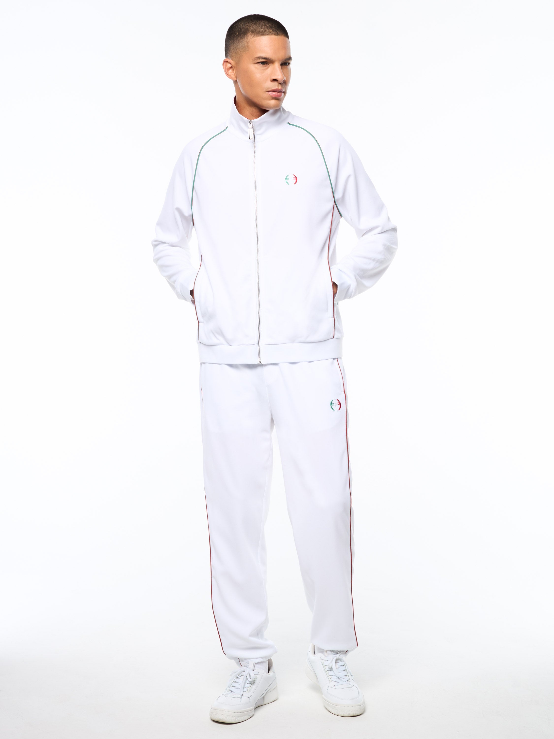 Eredita Track Jacket-Brilliant White