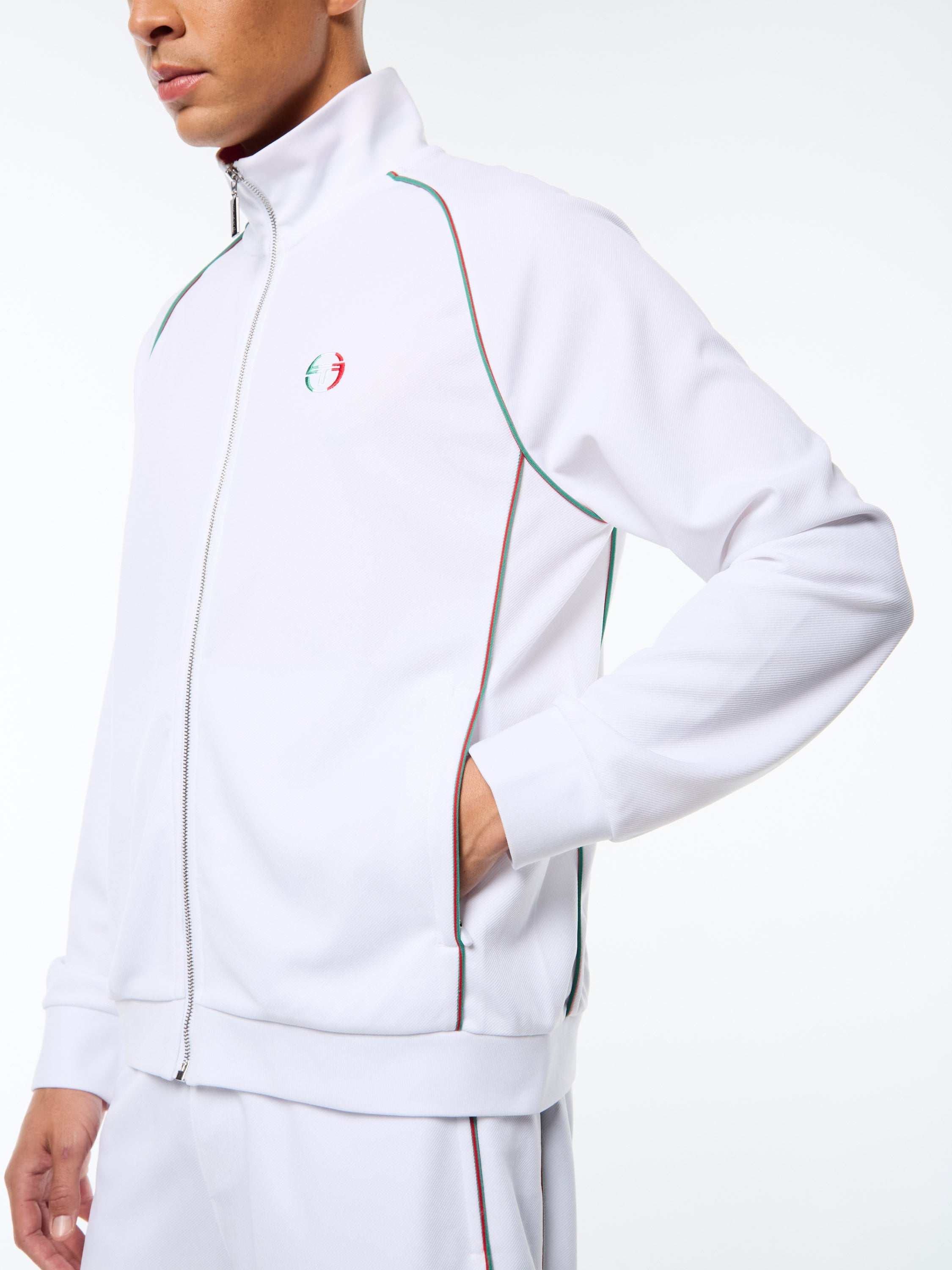 Eredita Track Jacket-Brilliant White