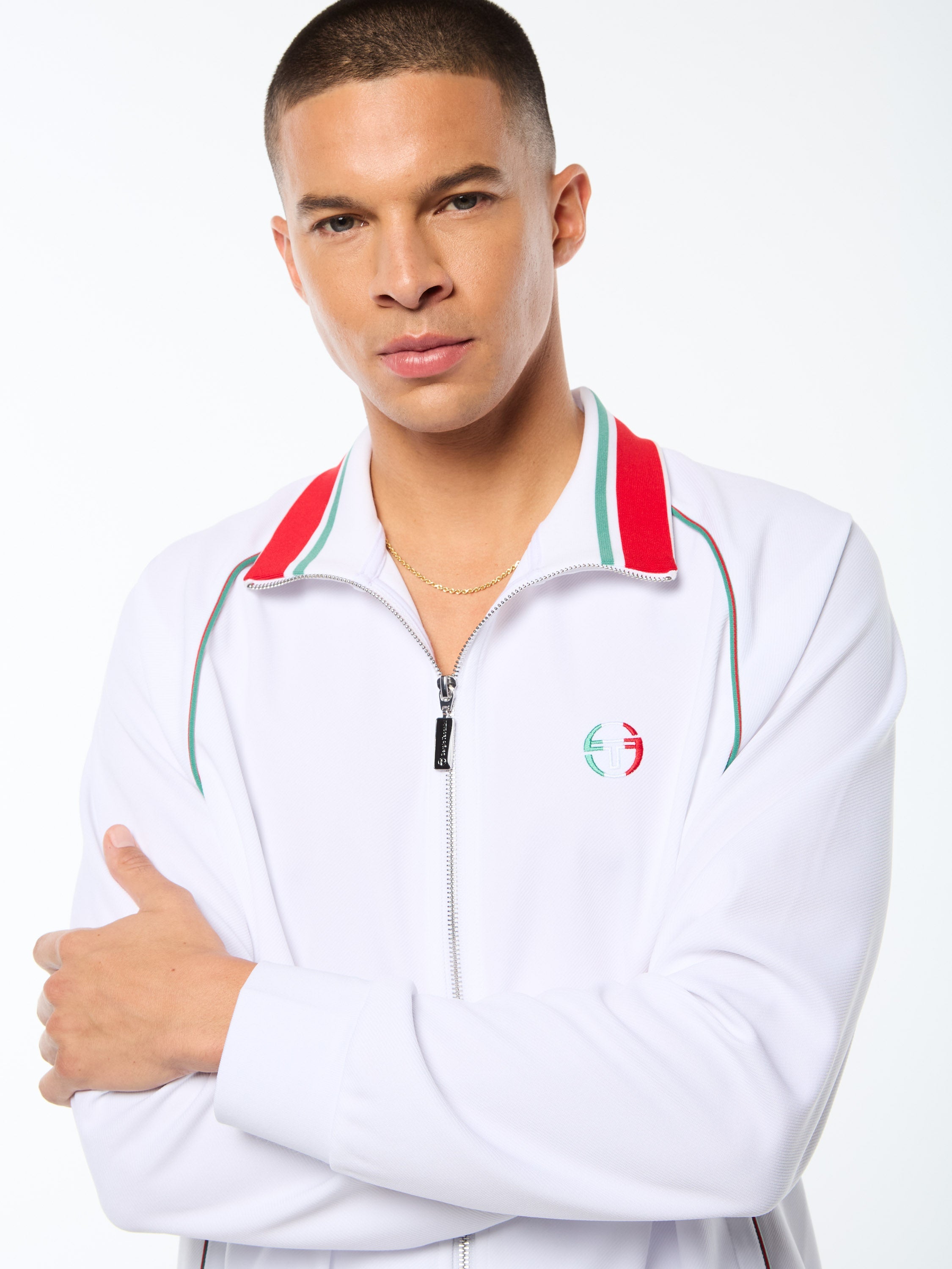 Eredita Track Jacket-Brilliant White