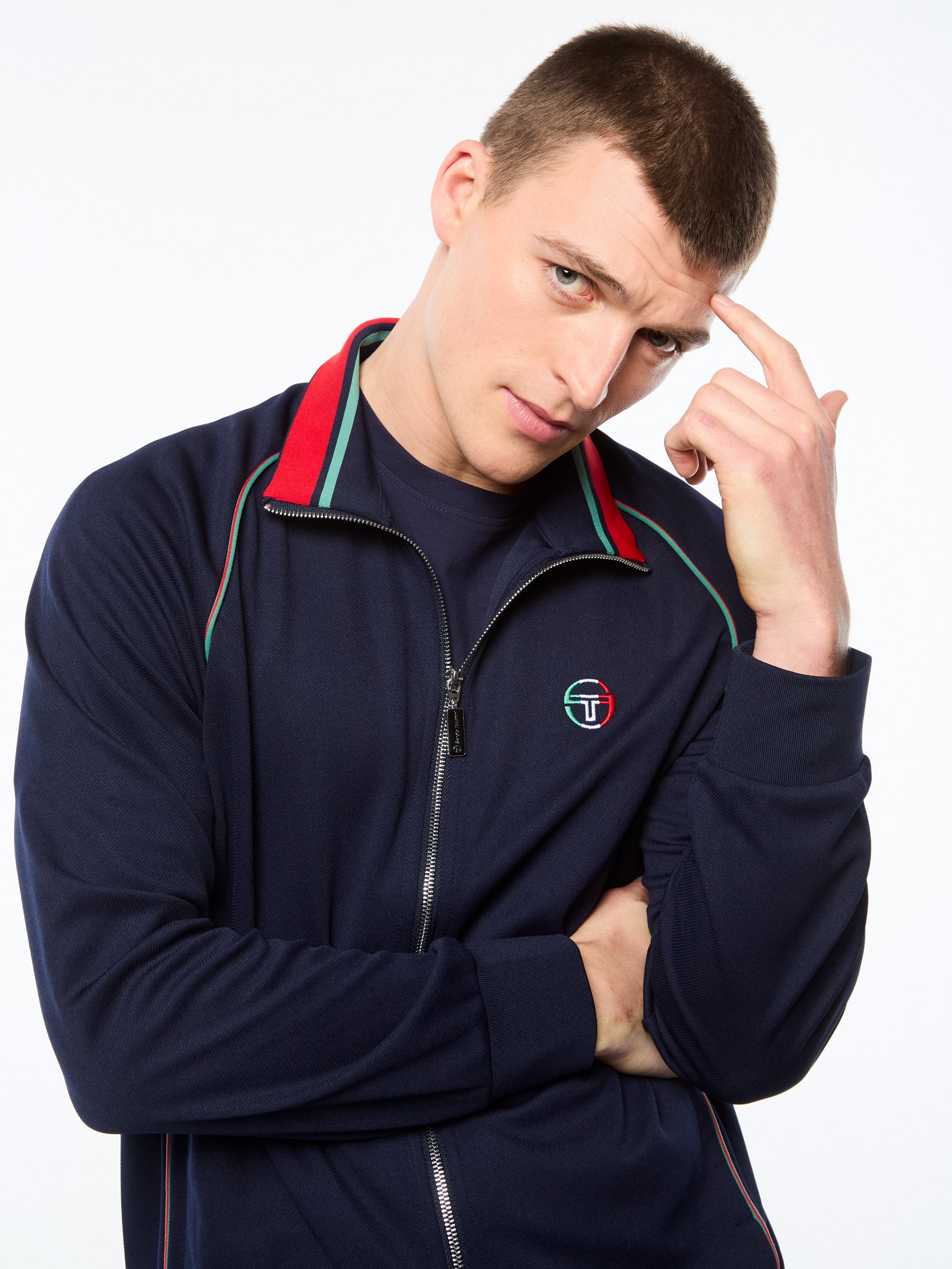 Eredita Track Jacket-Maritime Blue
