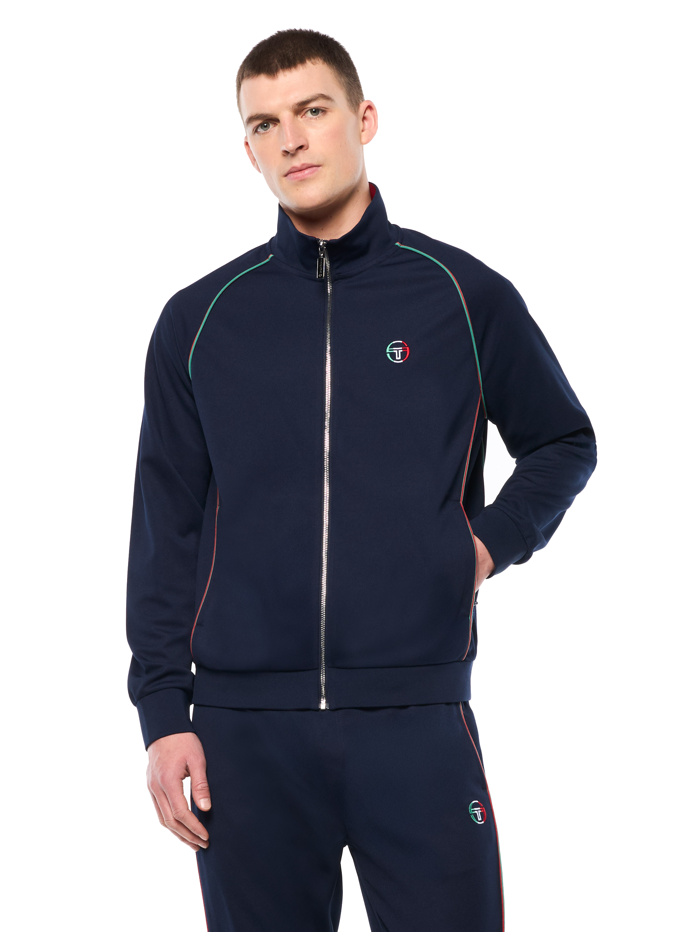 Eredita Track Jacket-Maritime Blue