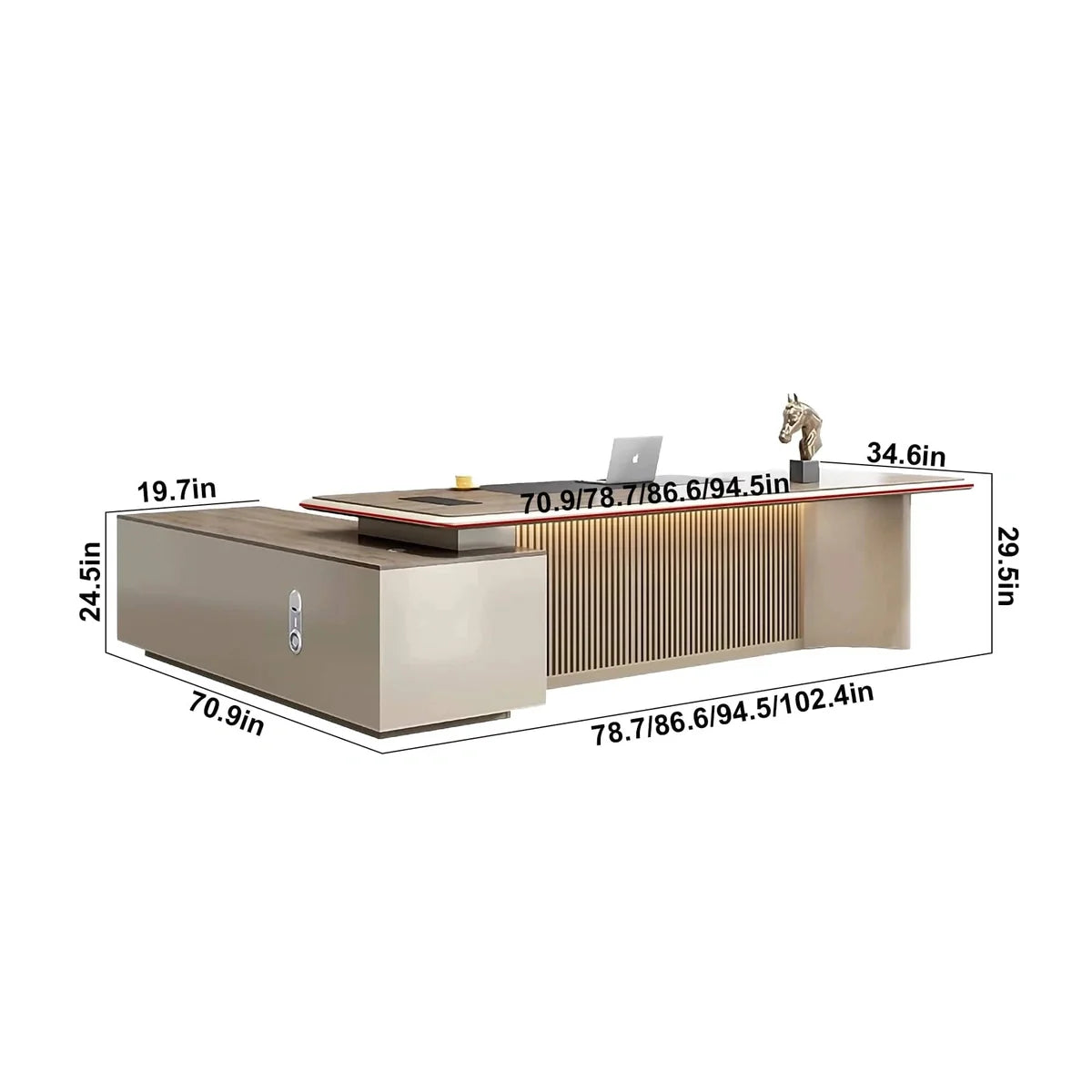 Essex · Modern L-Shaped Executive Desk