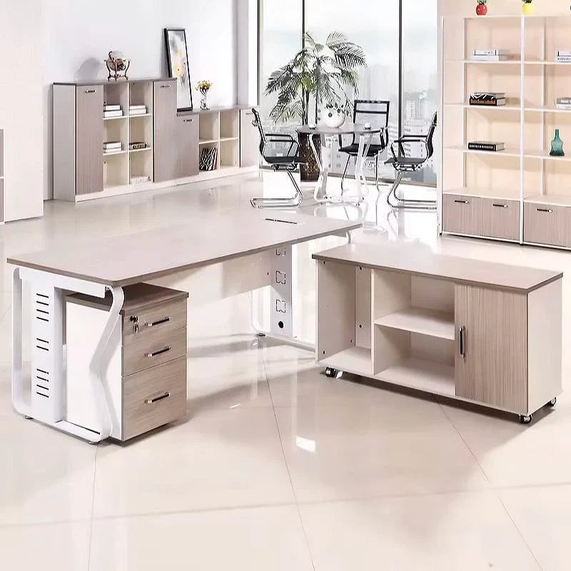 Eszti · Executive Desk w/ Mobile Storage