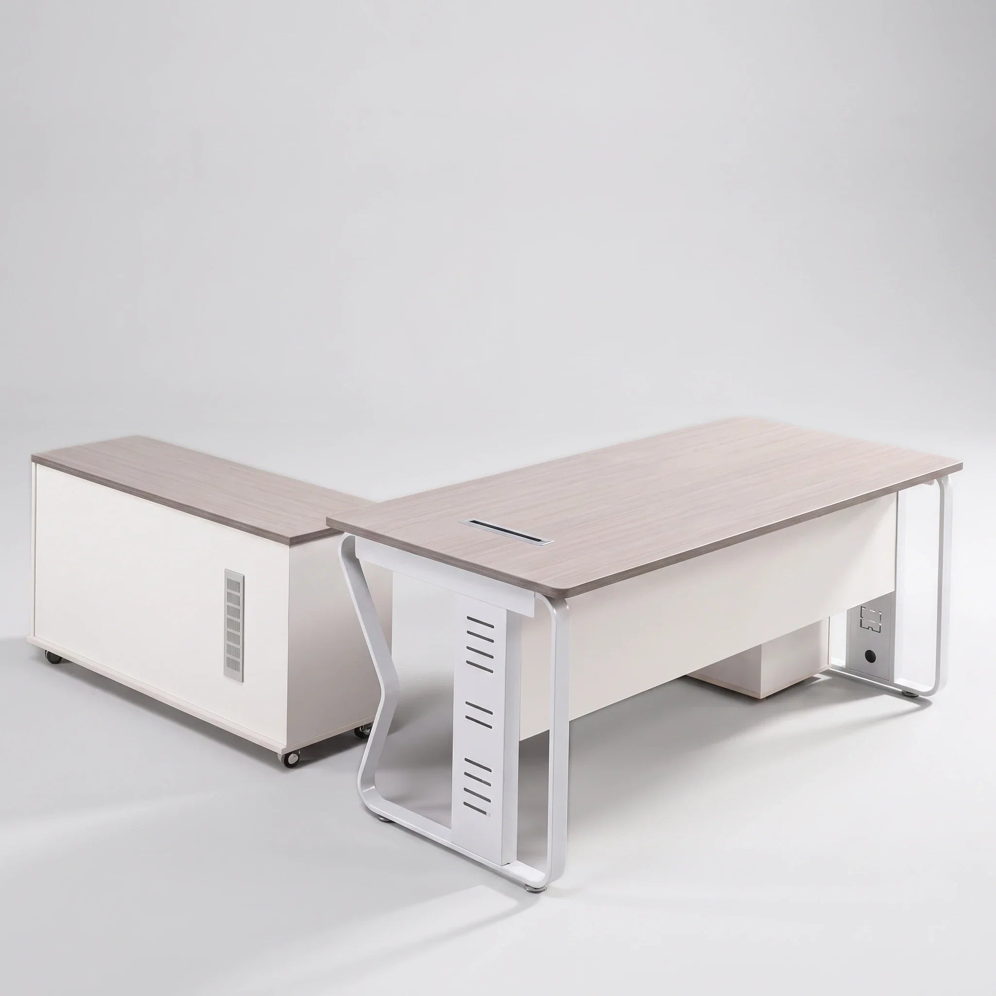 Eszti · Executive Desk w/ Mobile Storage