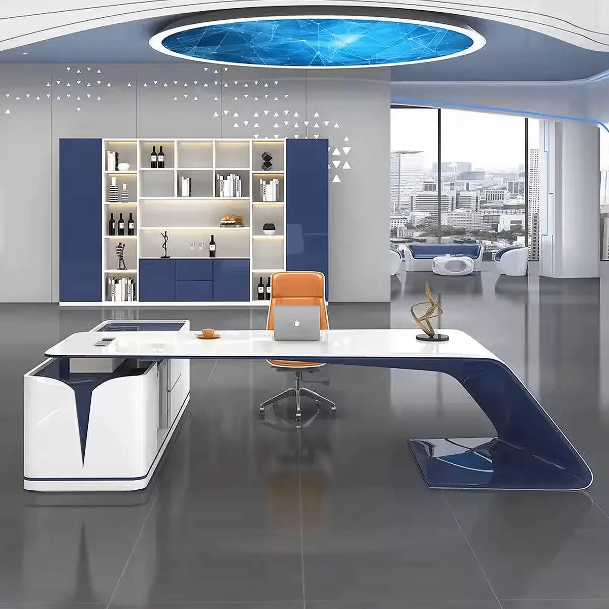Euclid · Modern L-Shaped Executive Desk