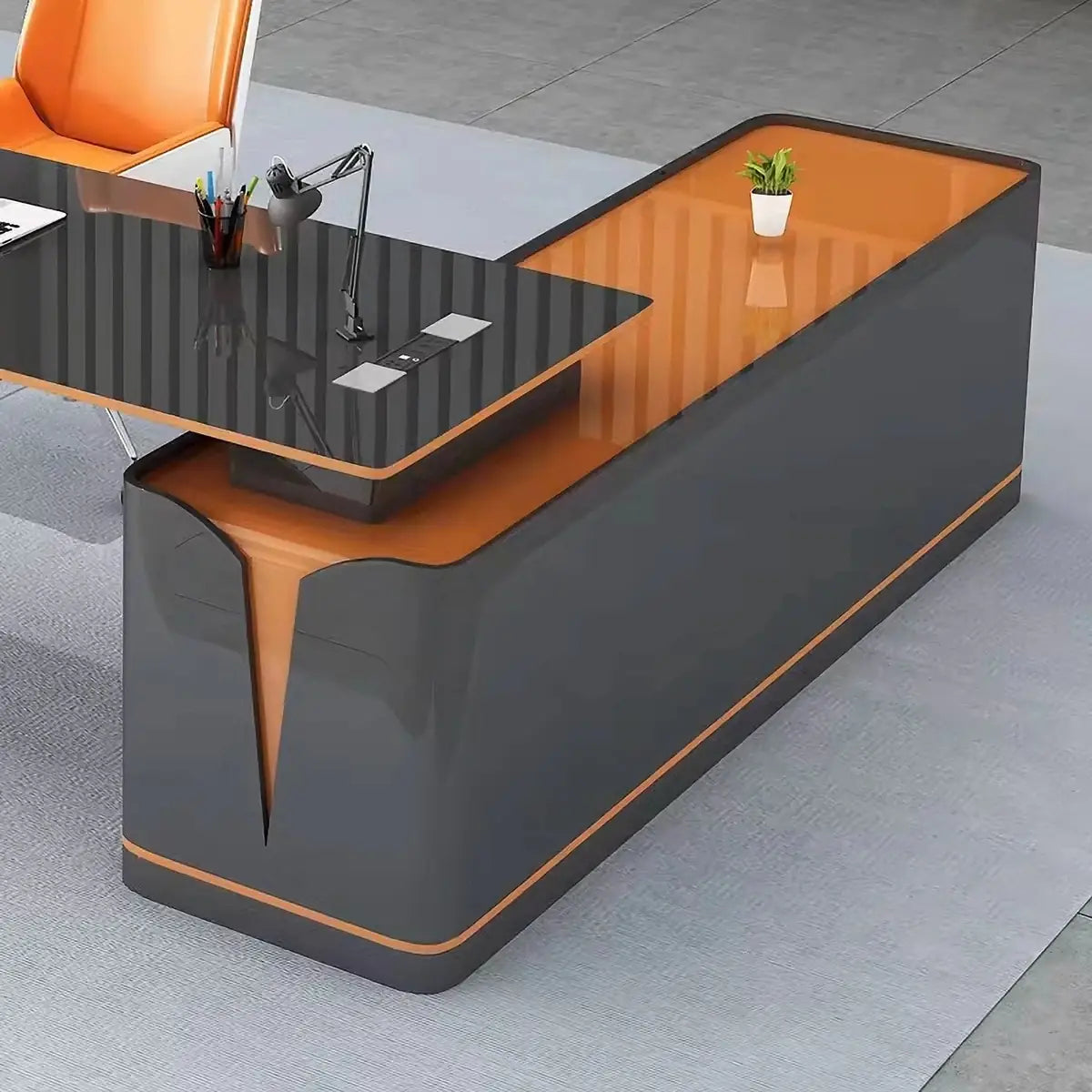 Euler · Modern L-Shaped Executive Desk