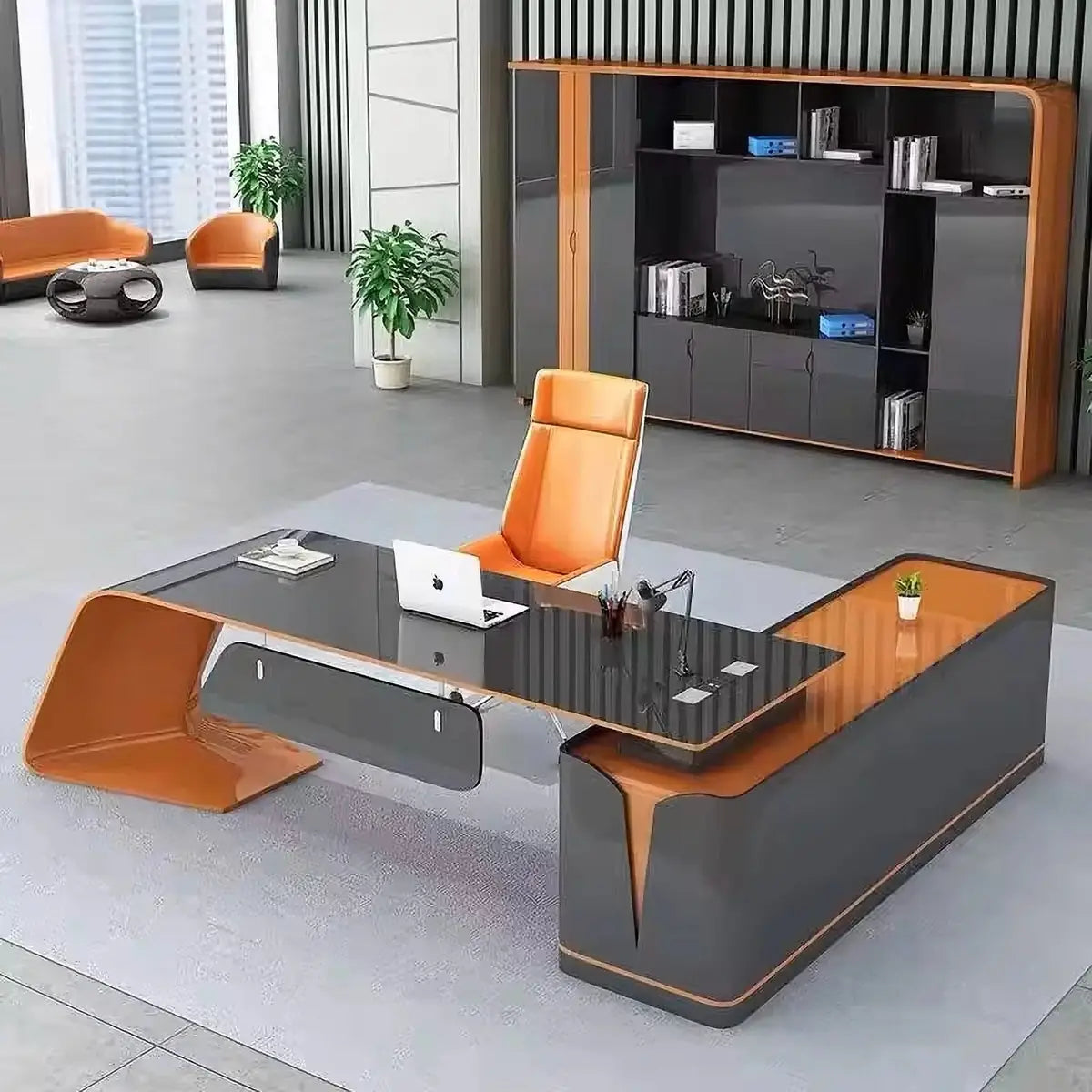 Euler · Modern L-Shaped Executive Desk