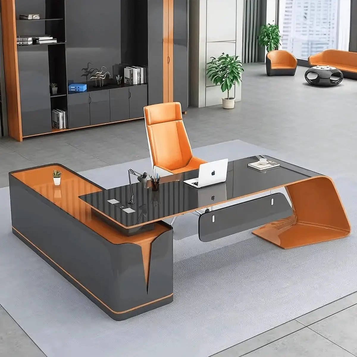 Euler · Modern L-Shaped Executive Desk