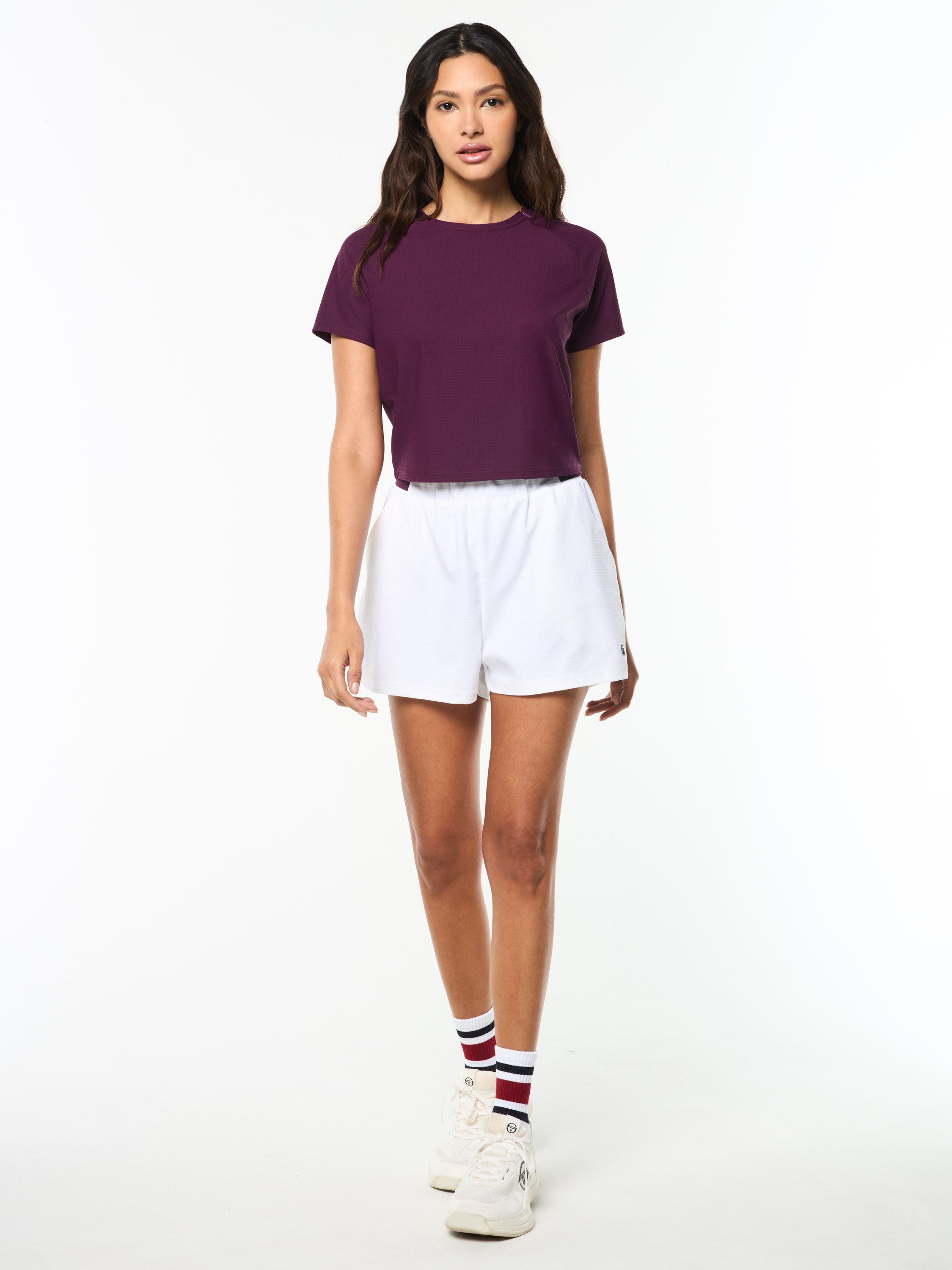 Eva Cropped Top- Potent Purple