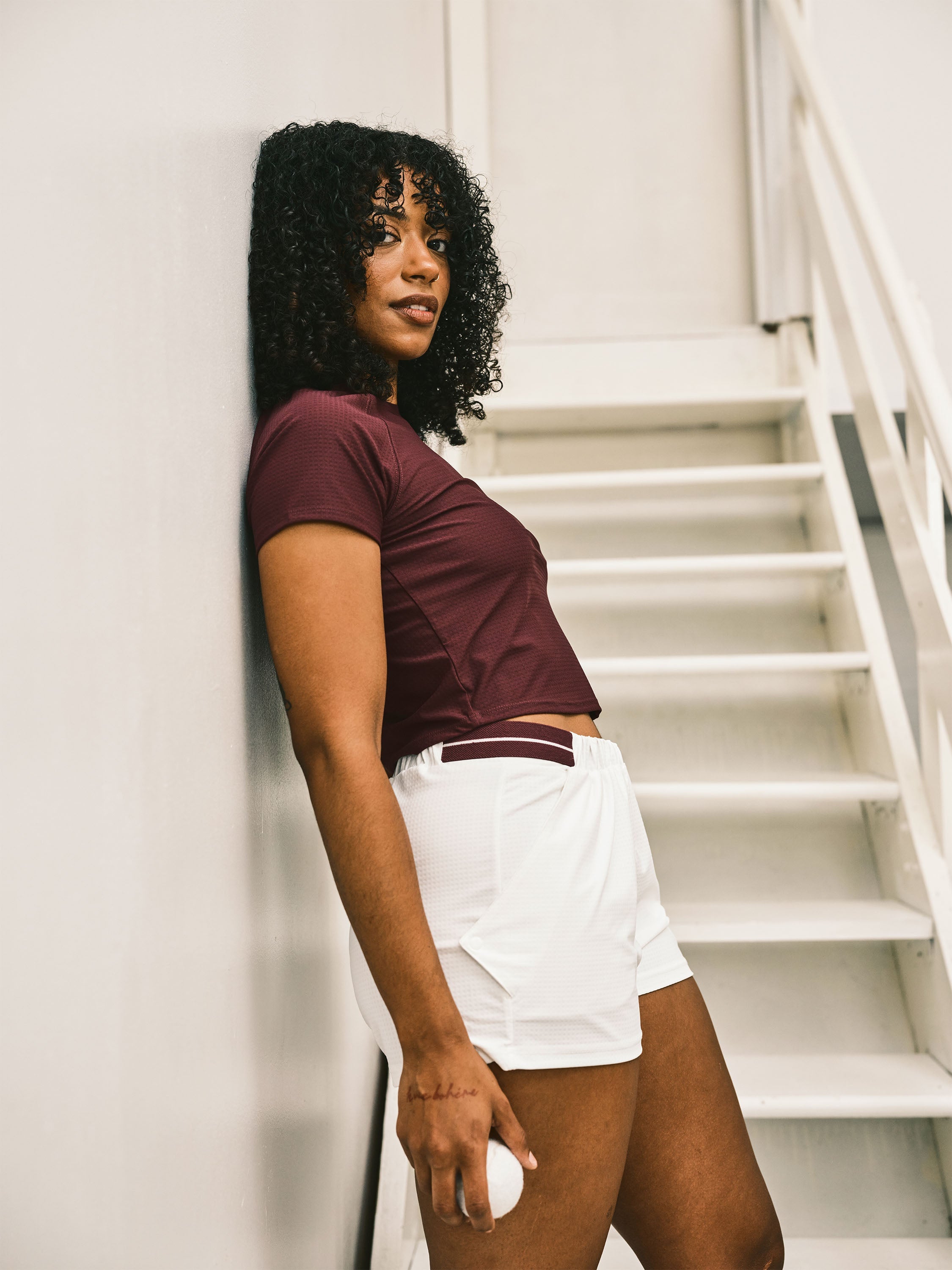 Eva Cropped Top- Potent Purple