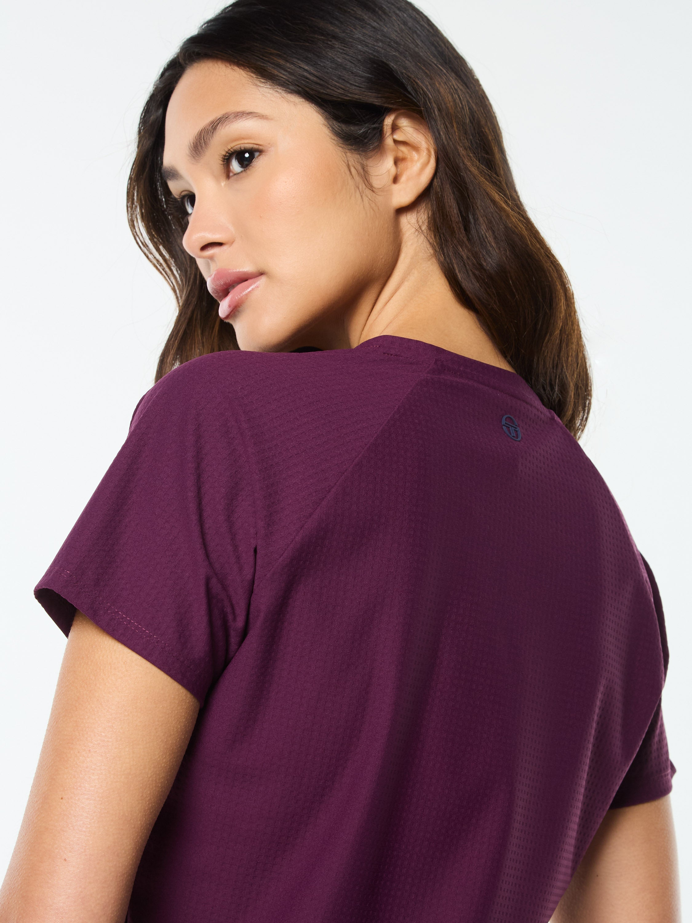 Eva Cropped Top- Potent Purple