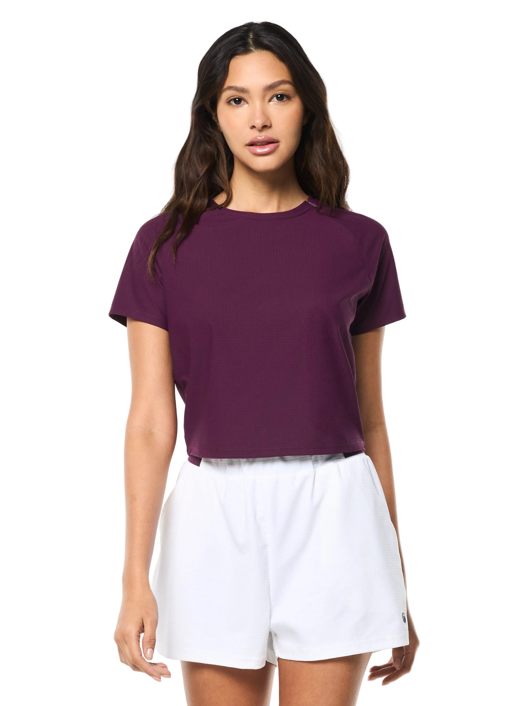 Eva Cropped Top- Potent Purple