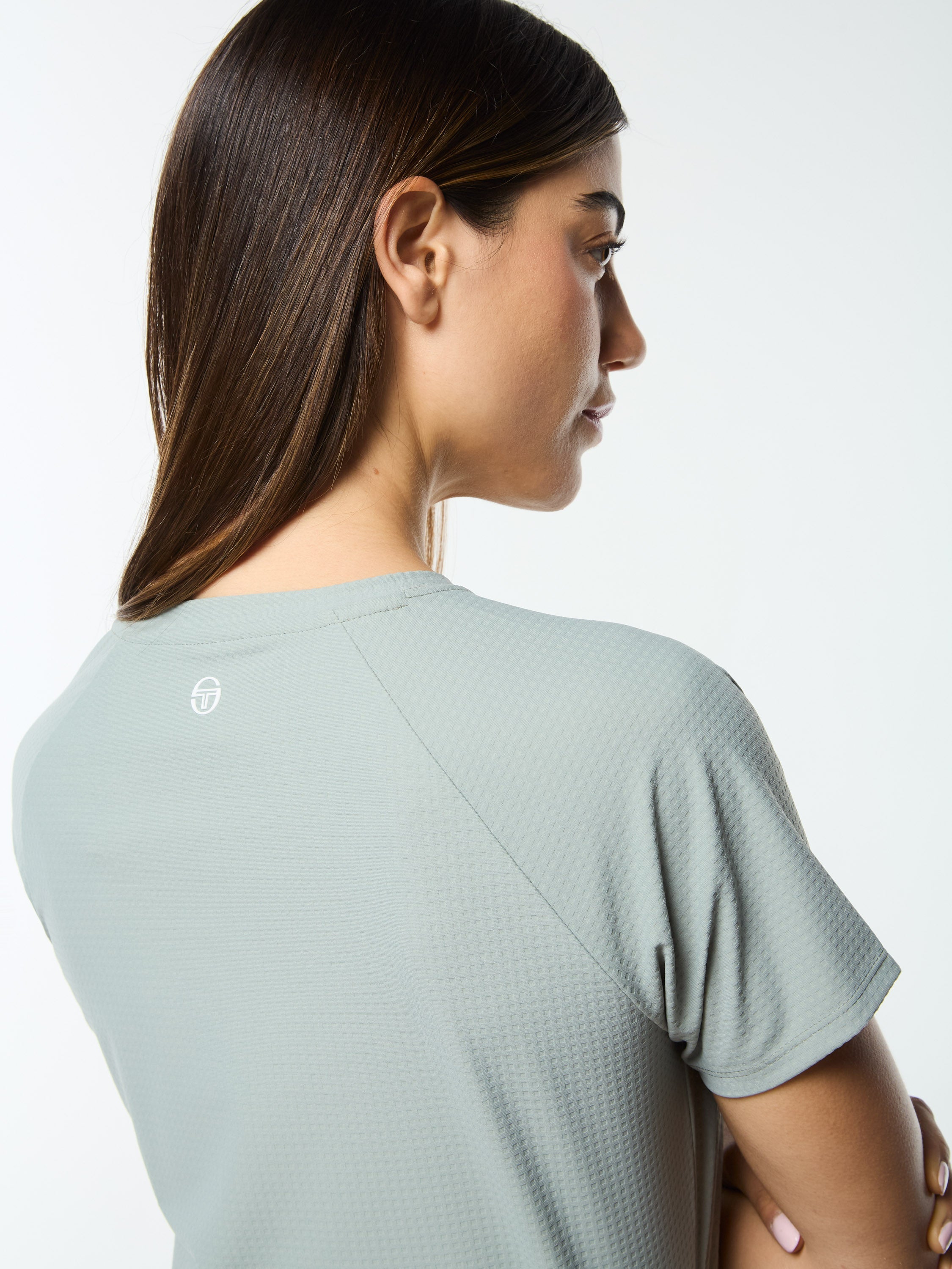 Eva Cropped Top- Slate Gray