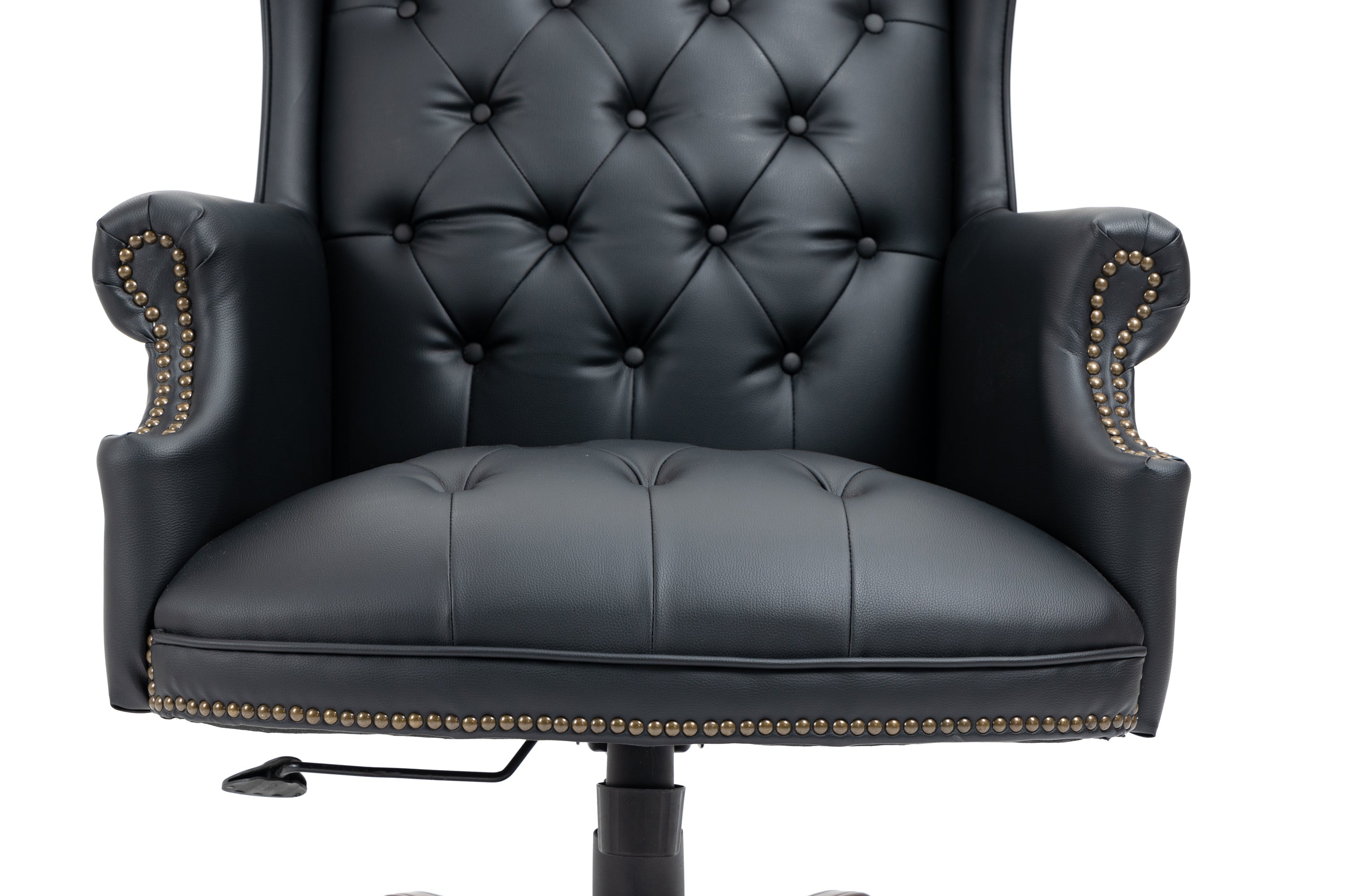 Executive PU Leather Office Chair with Ergonomic Support & Padded Comfort