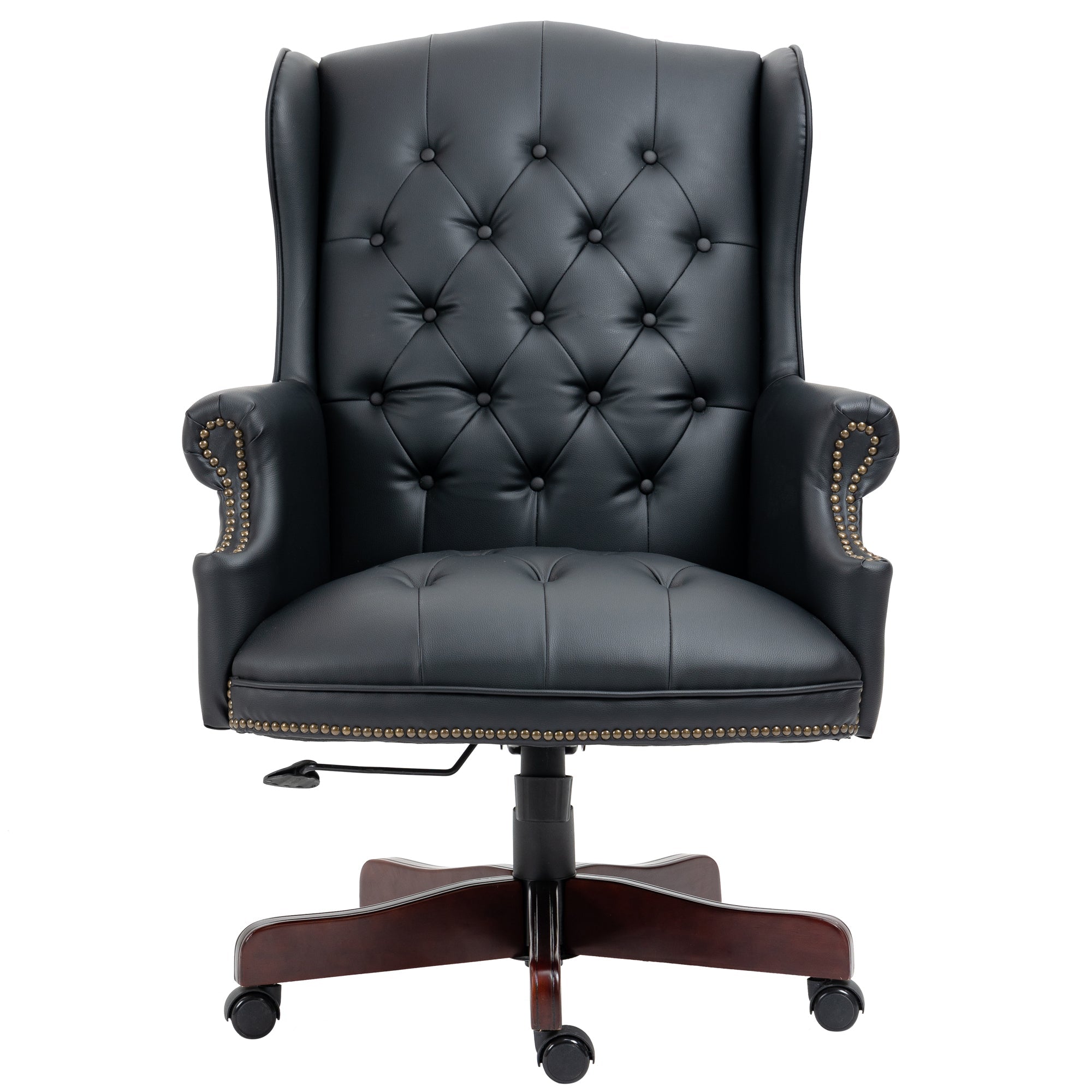 Executive PU Leather Office Chair with Ergonomic Support & Padded Comfort