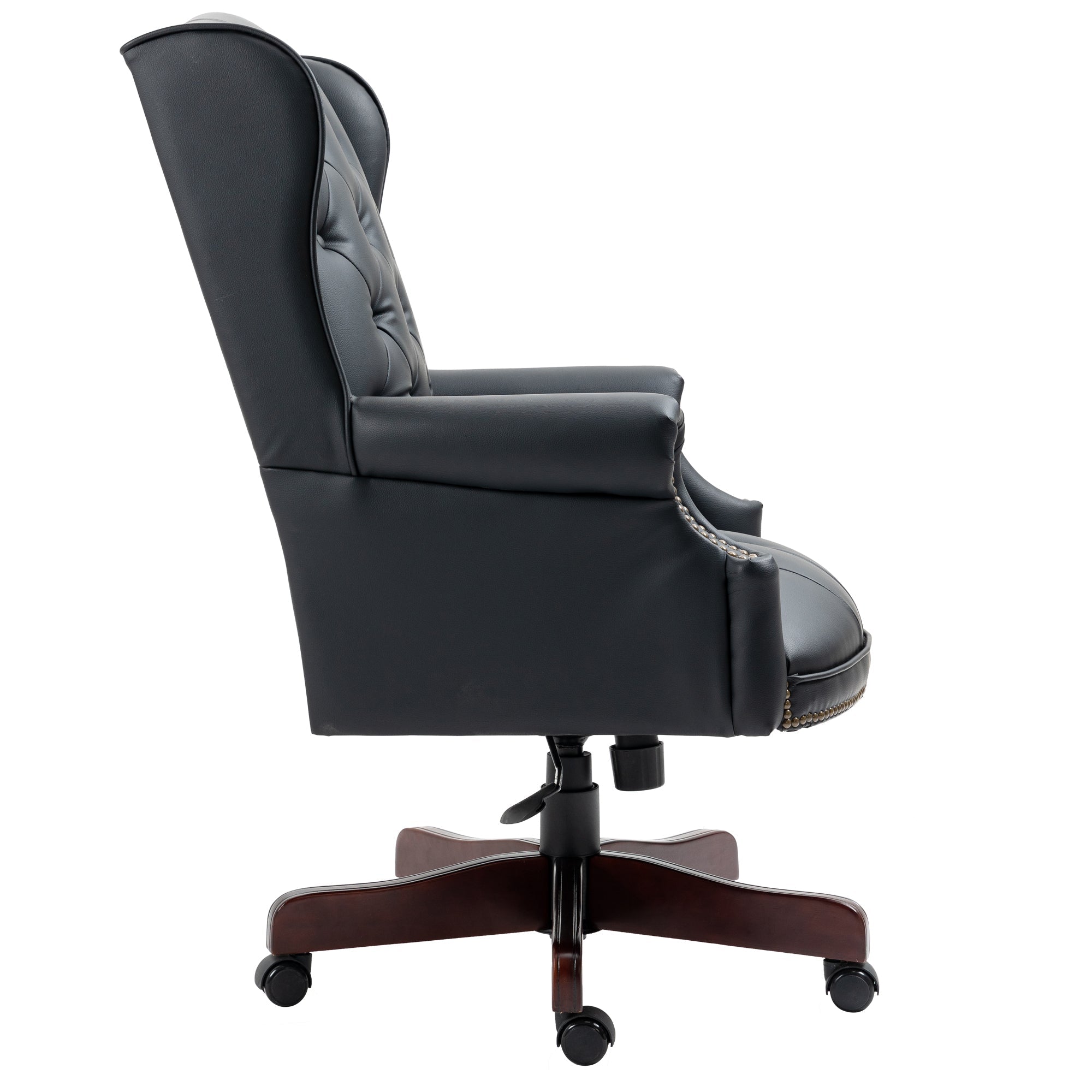 Executive PU Leather Office Chair with Ergonomic Support & Padded Comfort