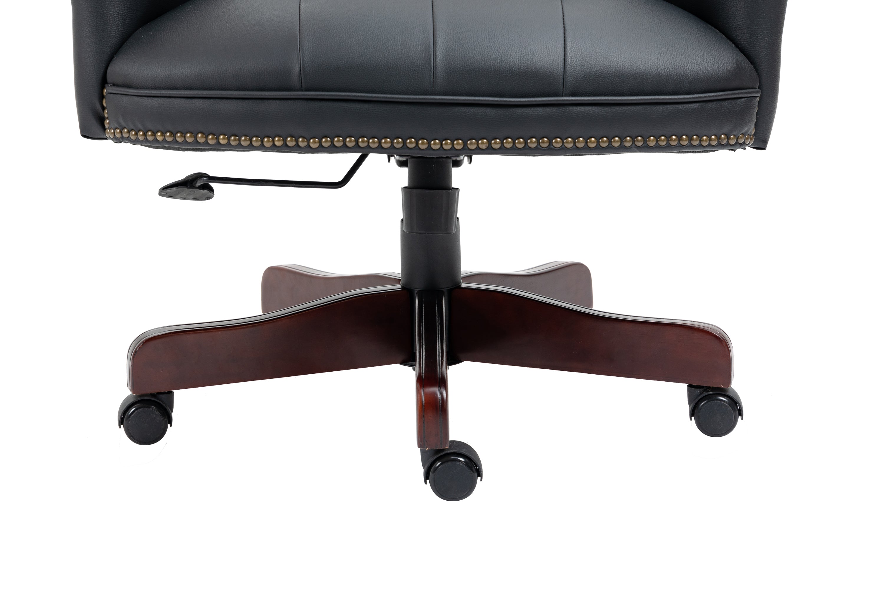 Executive PU Leather Office Chair with Ergonomic Support & Padded Comfort