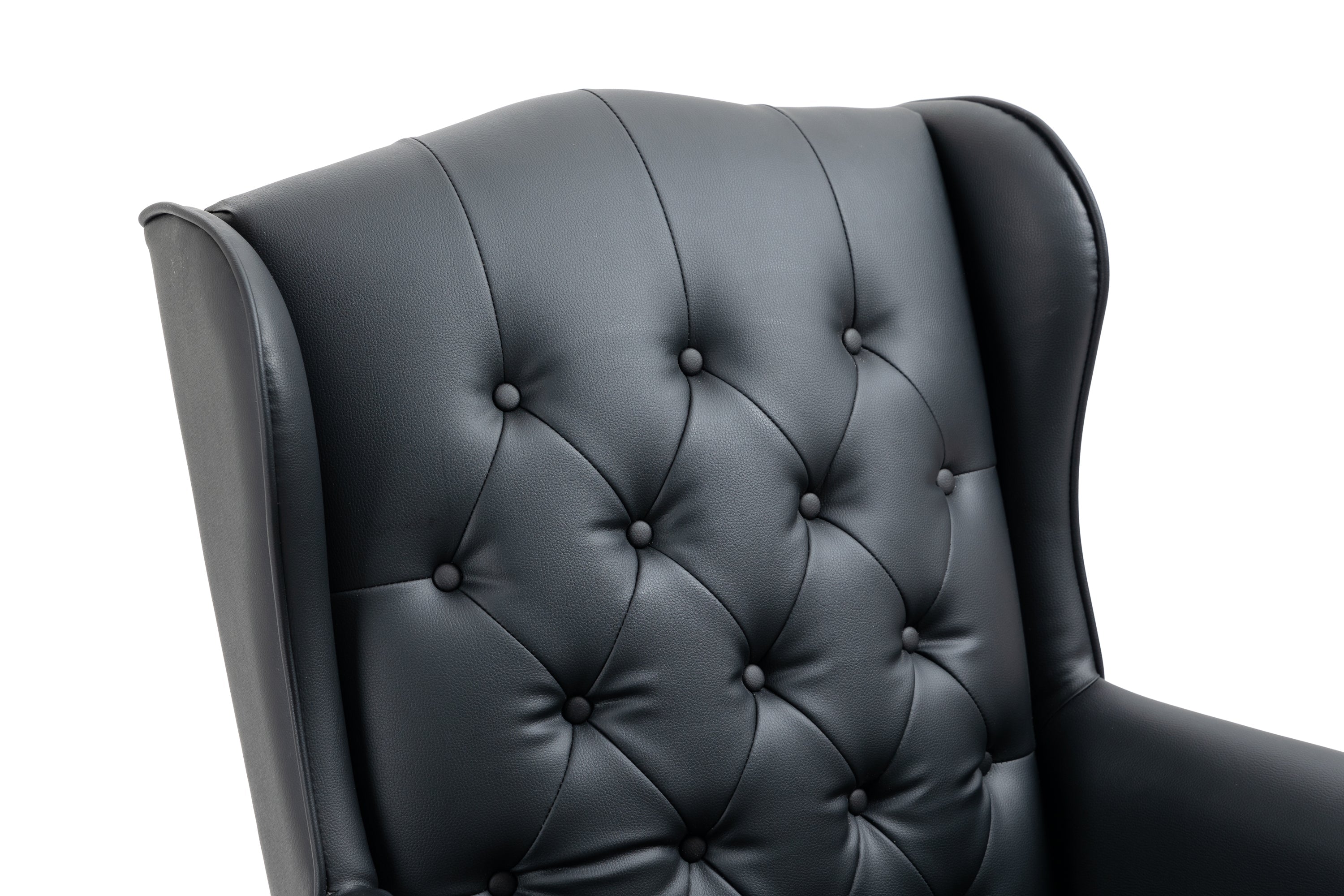 Executive PU Leather Office Chair with Ergonomic Support & Padded Comfort