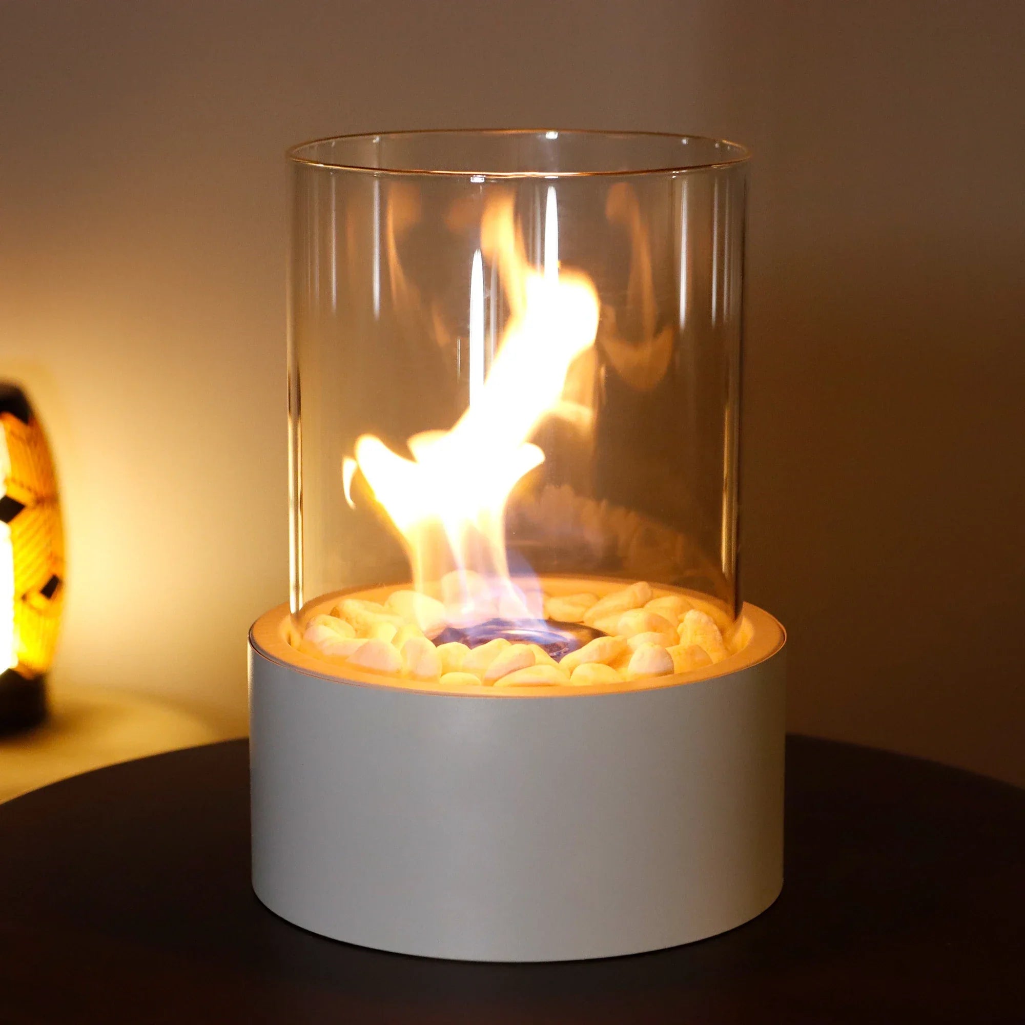 Extra Large Portable Tabletop Fire Bowl 22x28cm – Bio Ethanol Ventless Indoor/Outdoor