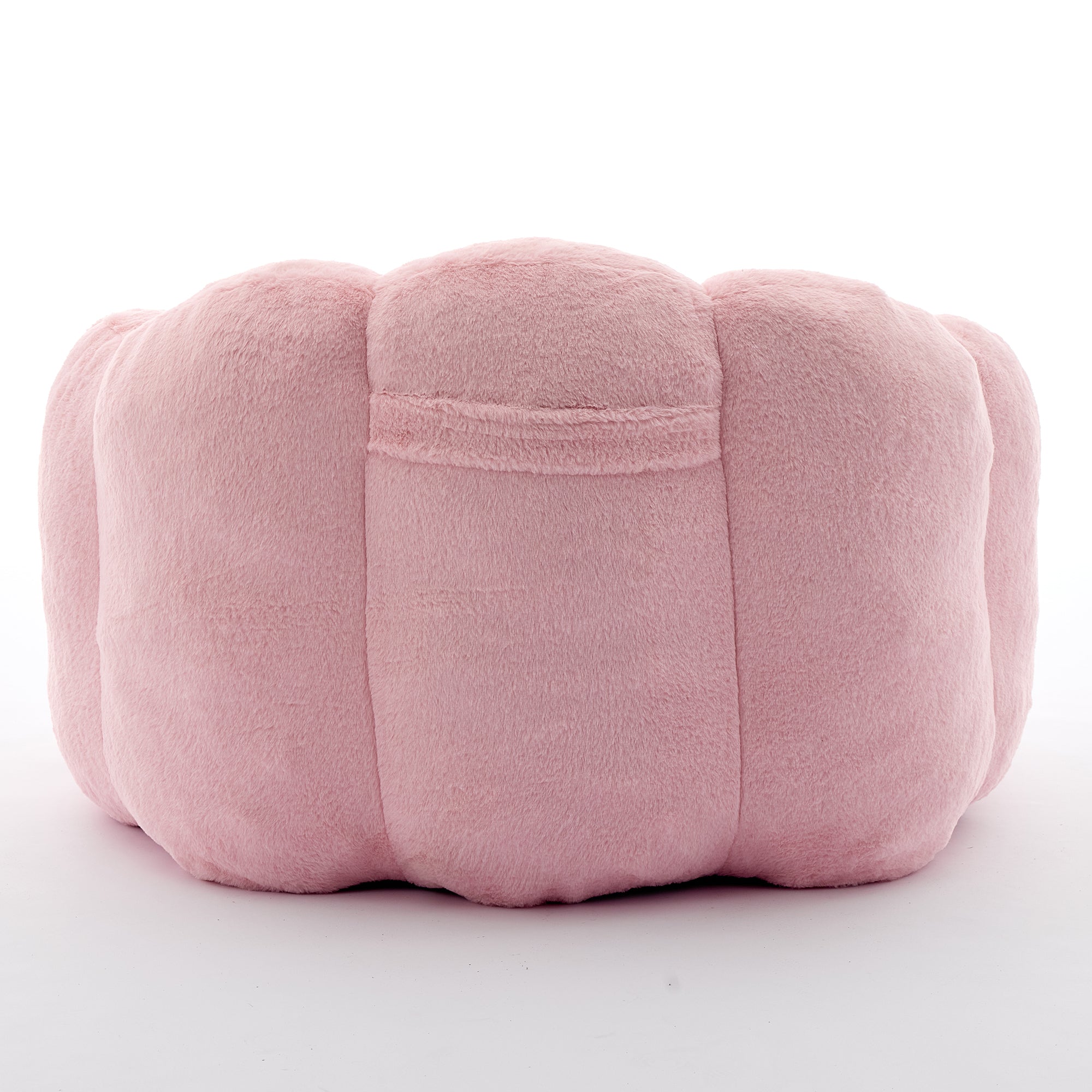 Faux Fur Bean Bag Lounge Chair with Armrests – Pink