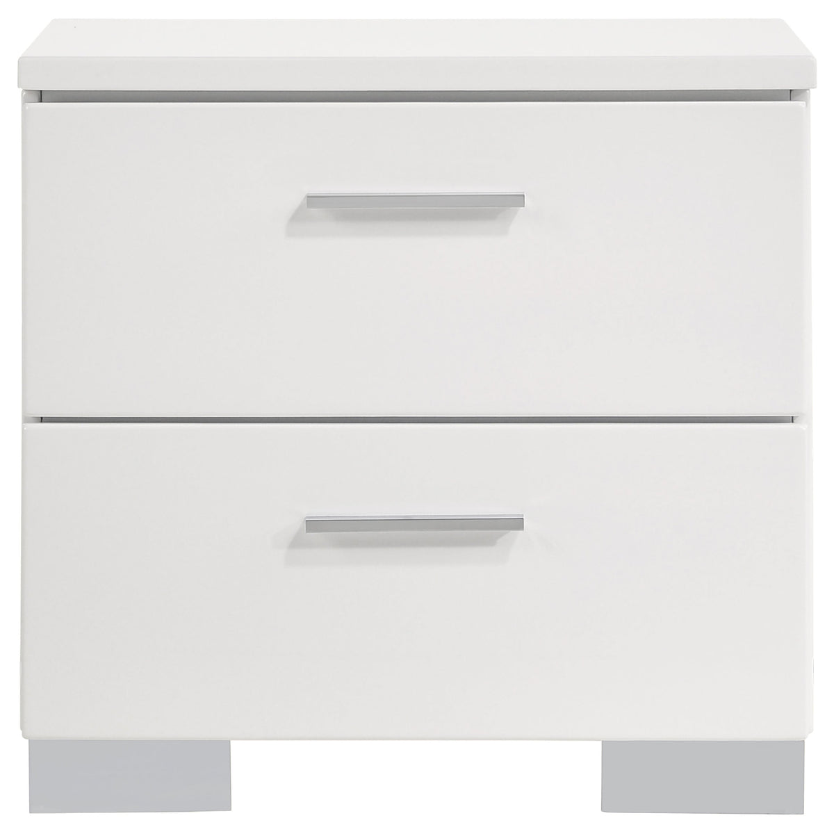 Felicity 4-piece California King Bedroom Set White Gloss