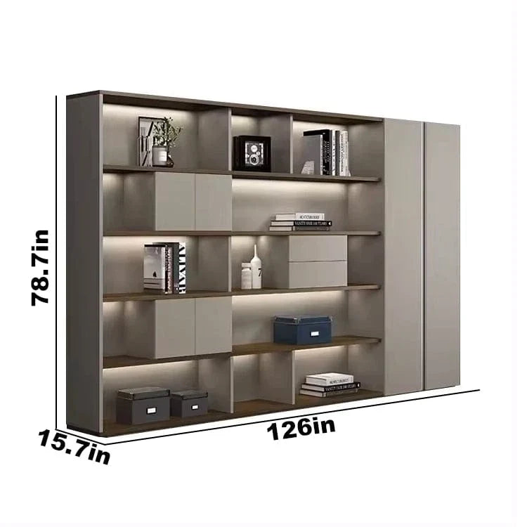 Fenwick · Office Shelves w/ Lighting & Storage