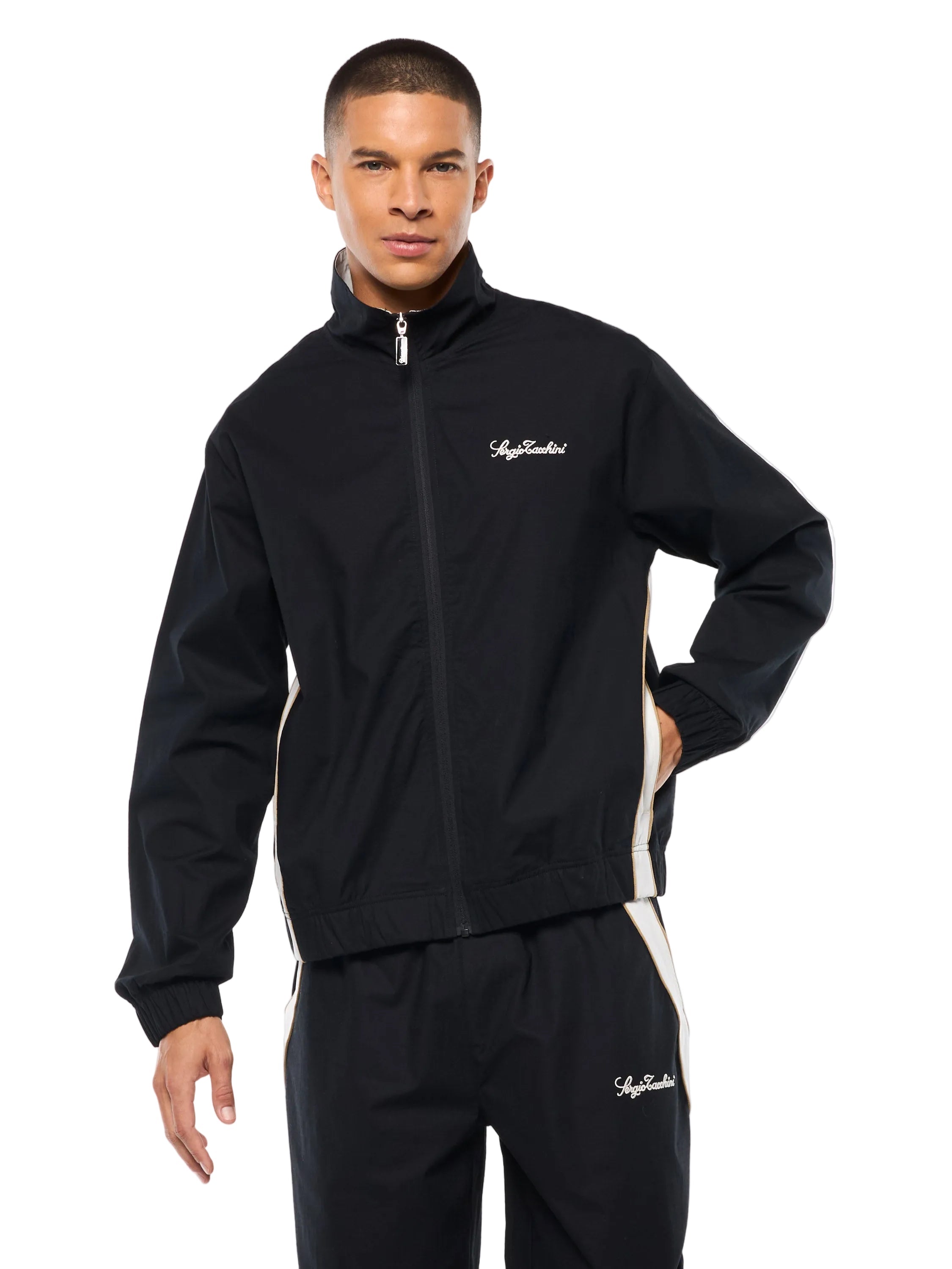 Fiamma Track  Jacket-Black Beauty