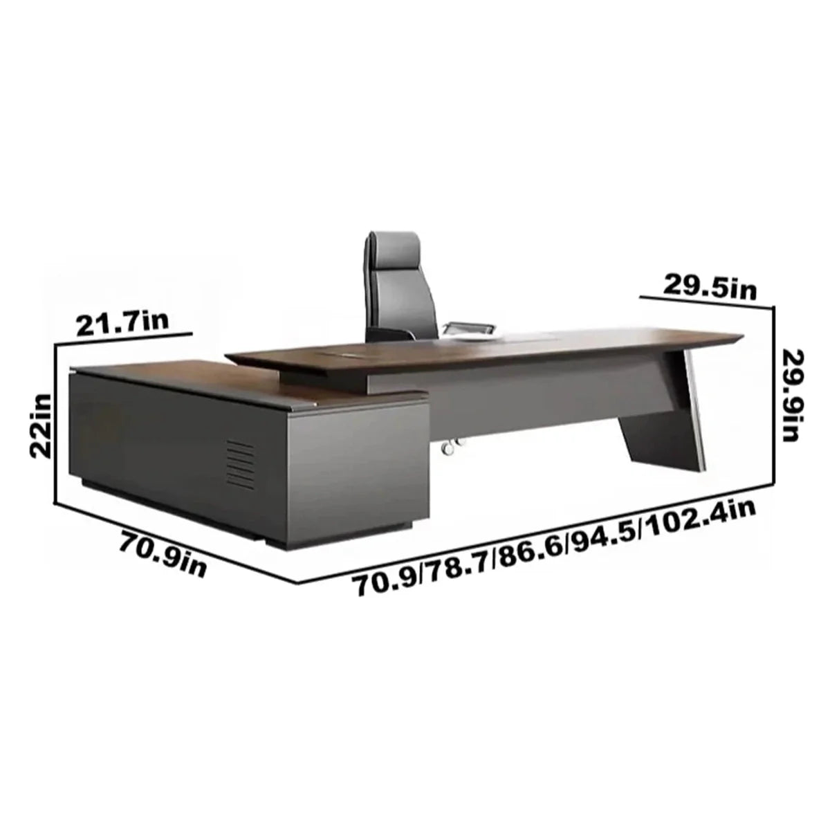 Finley · Modern L-Shaped Executive Desk