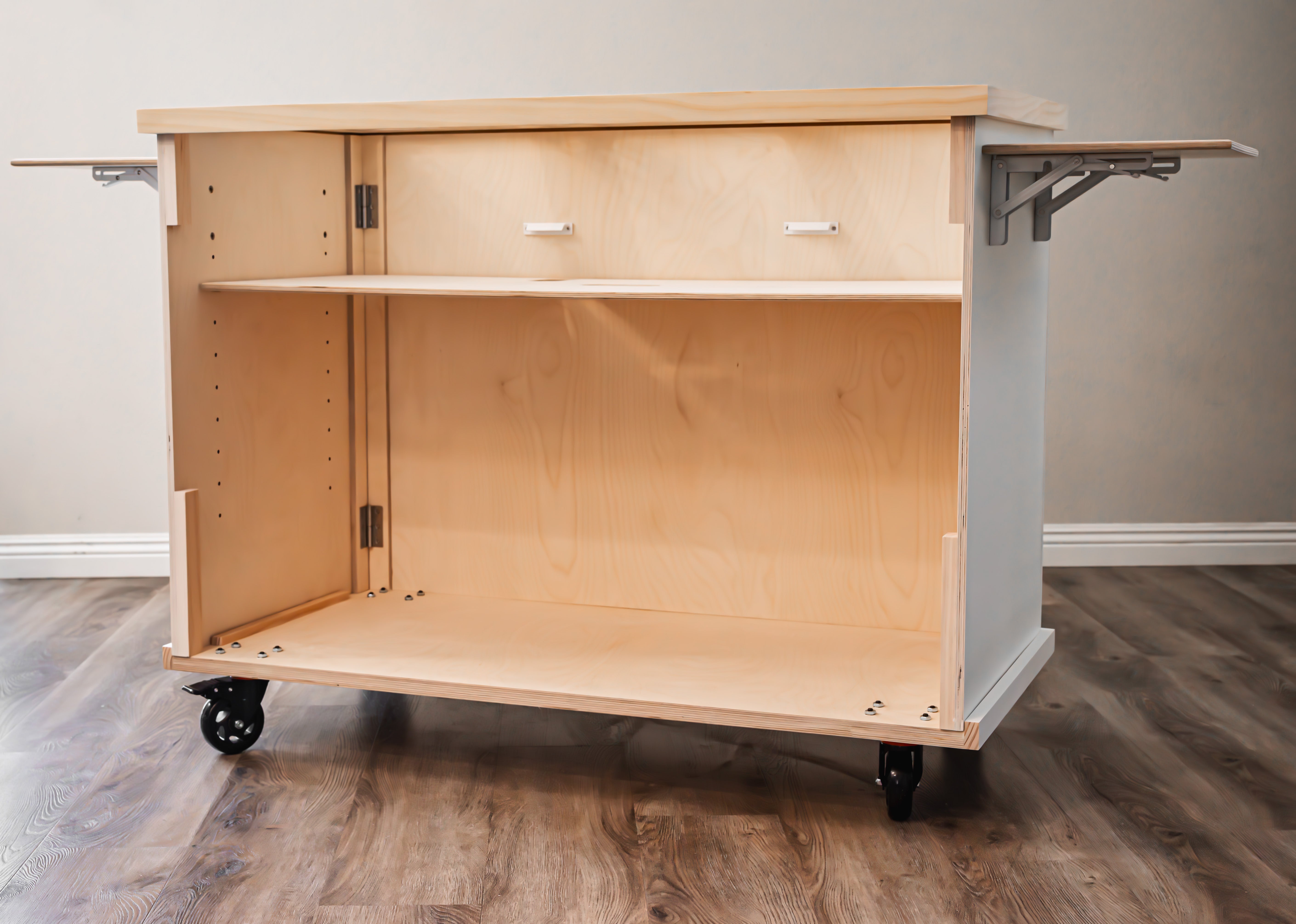 Fluted Mobile Cart