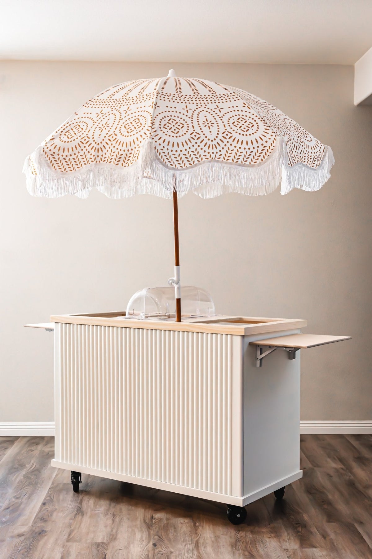 Fluted Mobile Cart