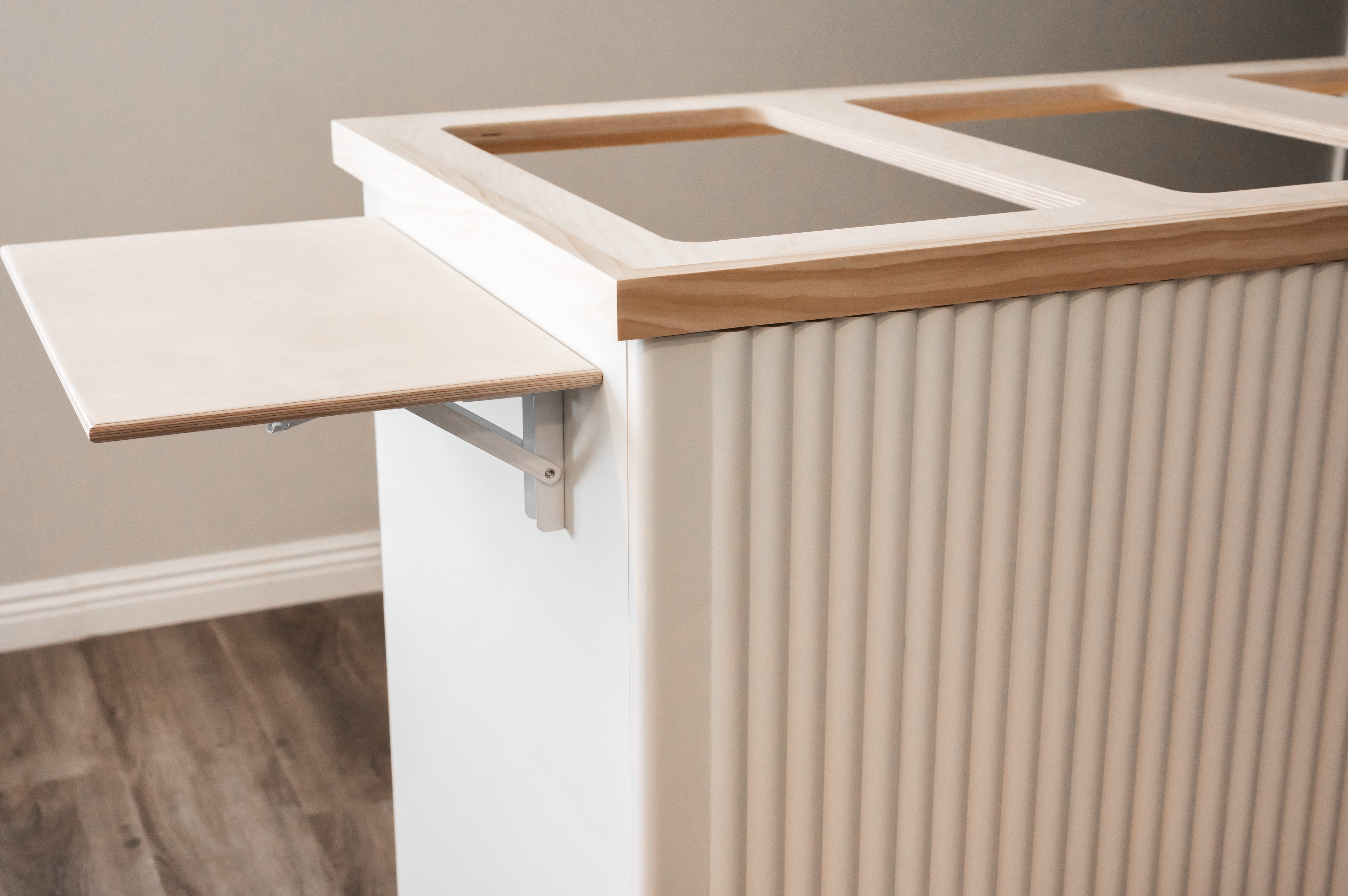 Fluted Mobile Cart