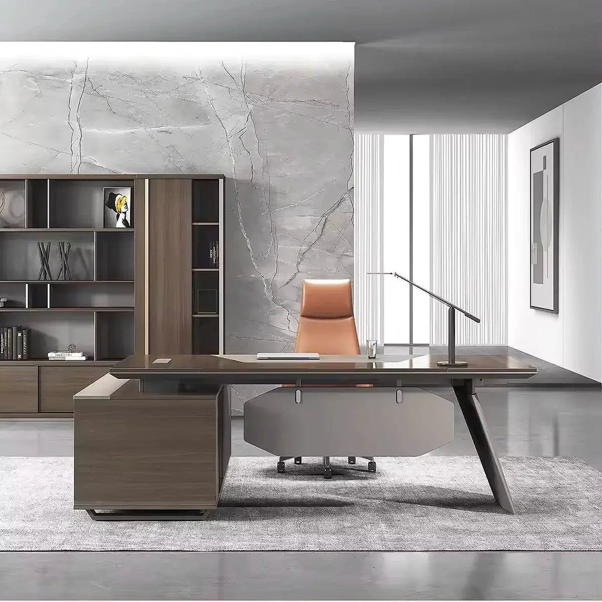 Flynn · Modern L-Shaped Executive Desk
