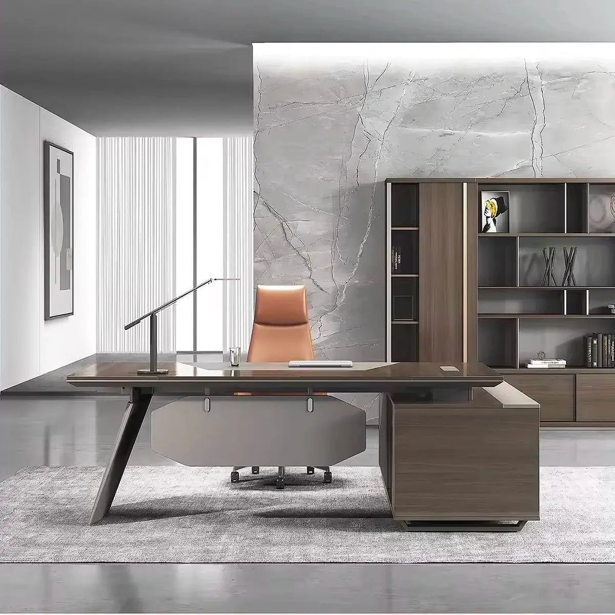 Flynn · Modern L-Shaped Executive Desk