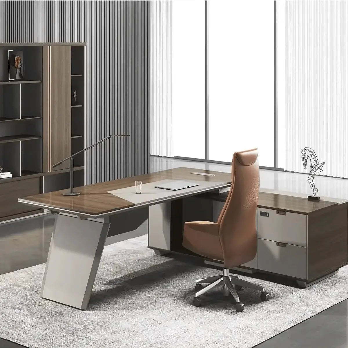 Flynn · Modern L-Shaped Executive Desk
