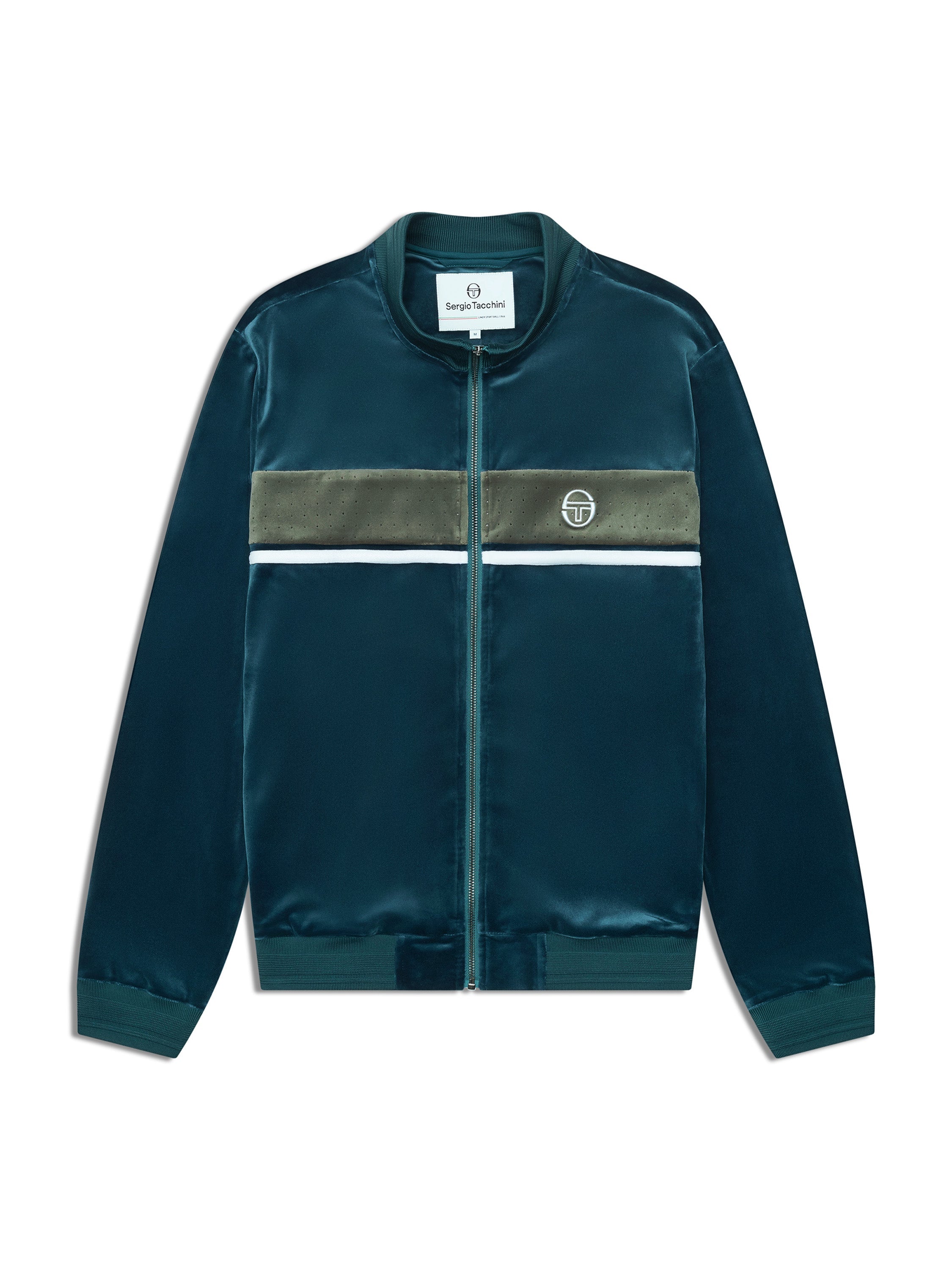 Forato Velour Track Jacket-Mediterranea