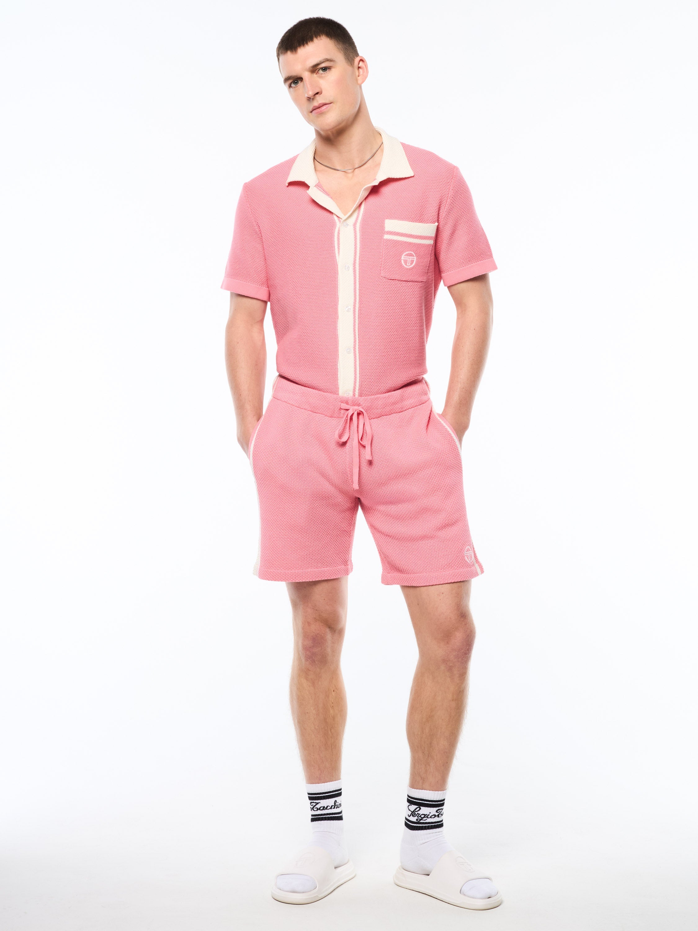 Fratelli Crochet Cabana Short-Geranium Pink