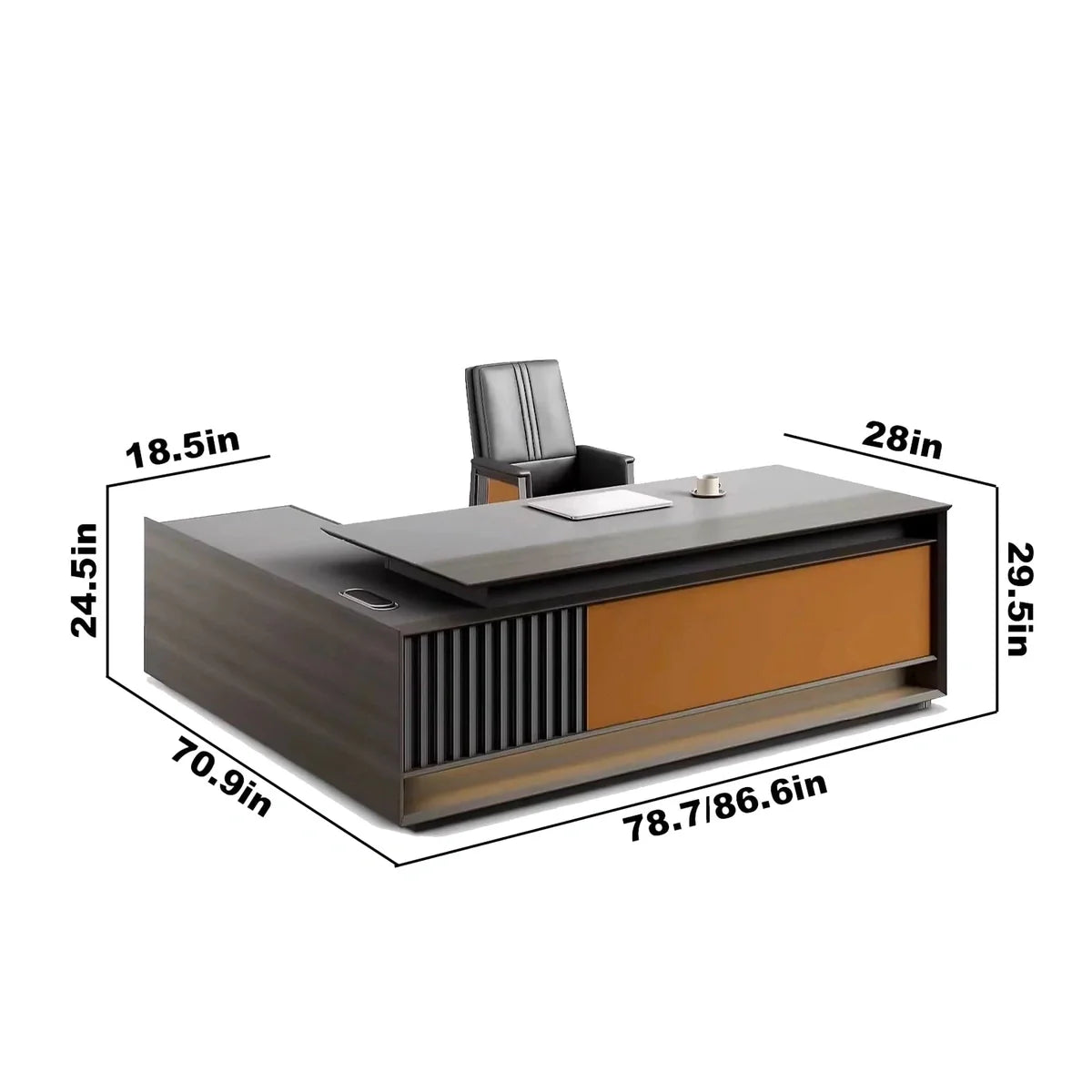 Frazer · Modern L-Shaped Executive Desk