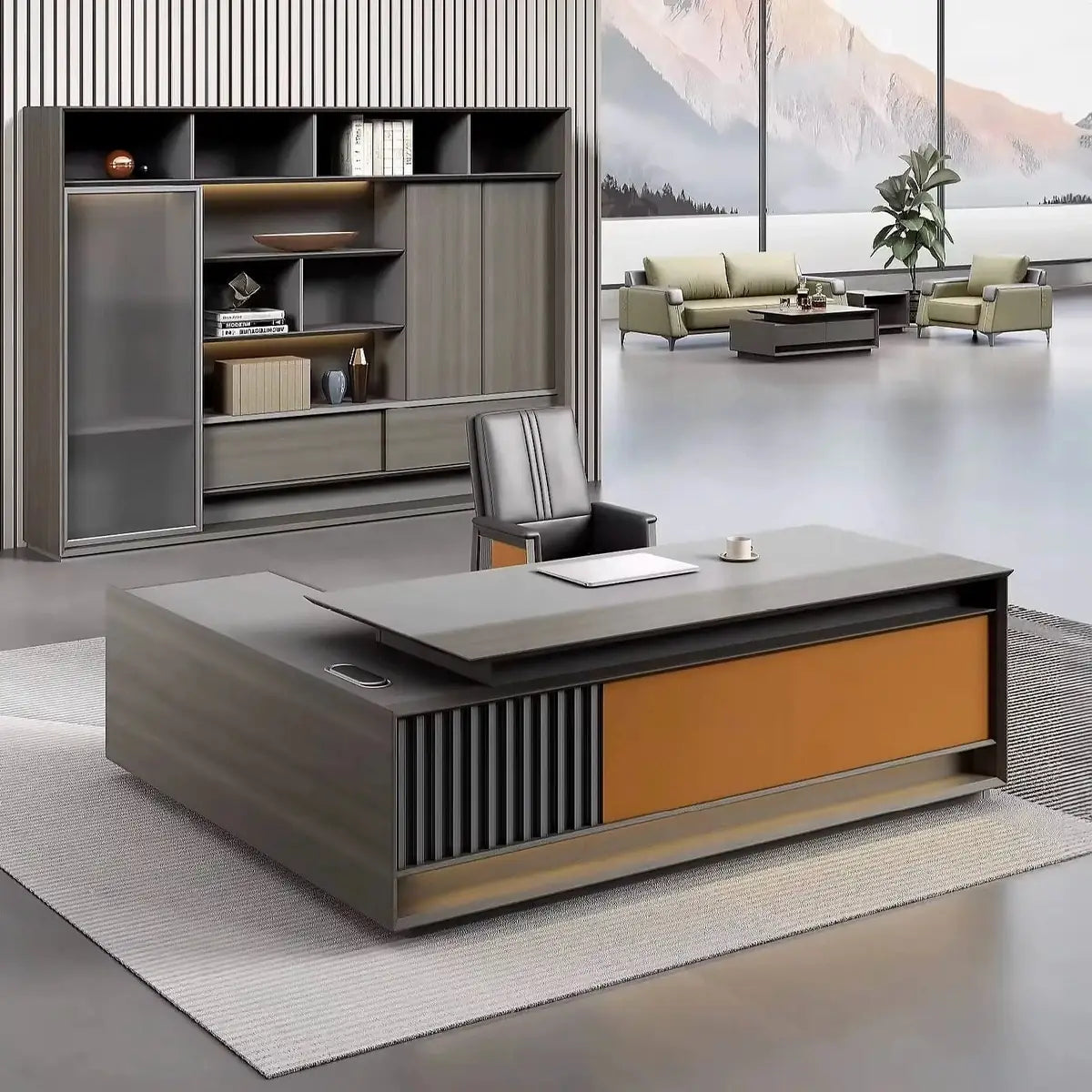 Frazer · Modern L-Shaped Executive Desk