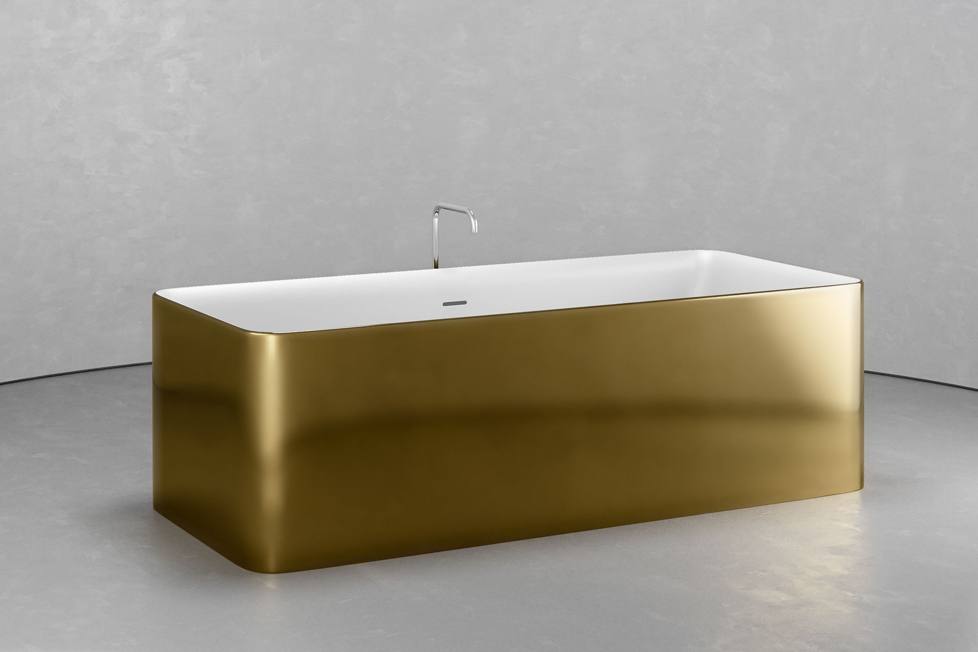 Freestanding Rectangular bathtub