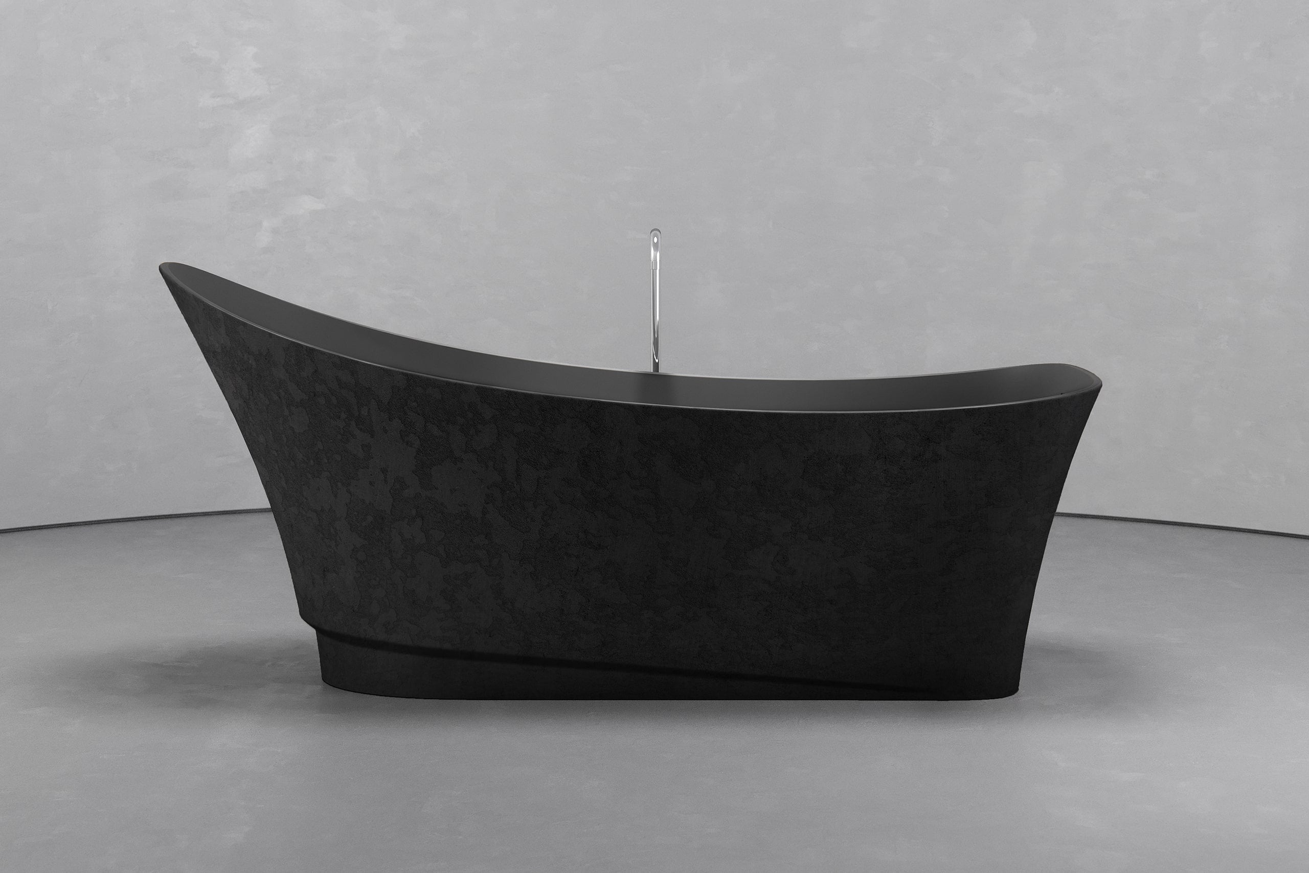 Freestanding boat shape bathtub
