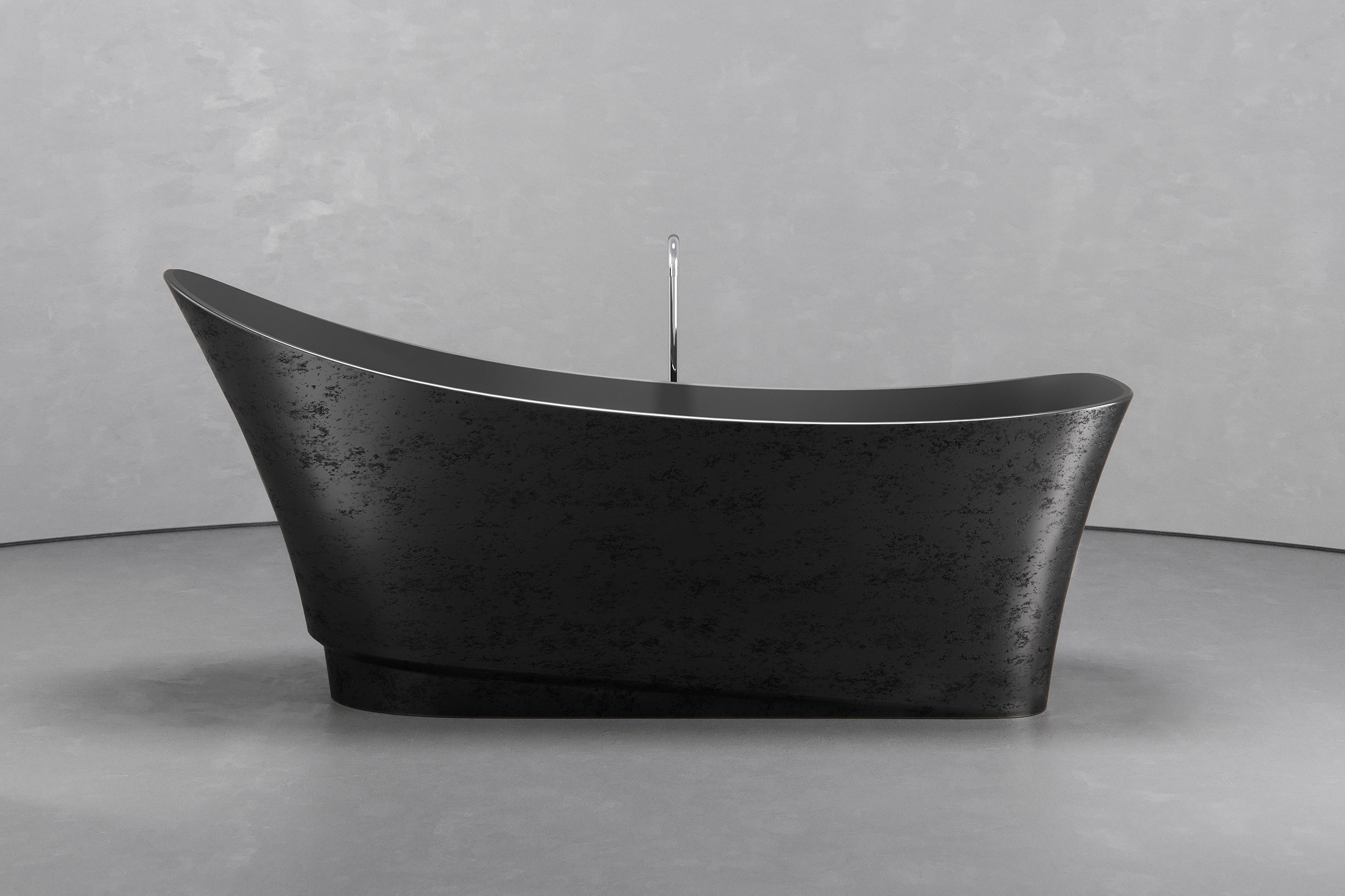 Freestanding boat shape bathtub