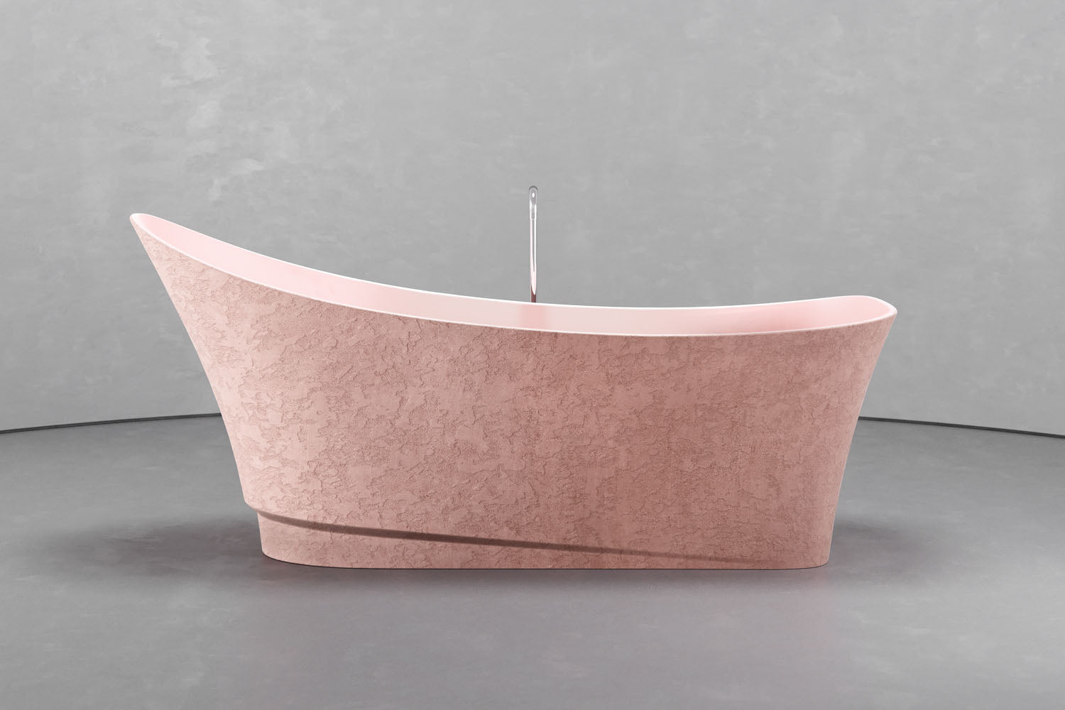 Freestanding boat shape bathtub