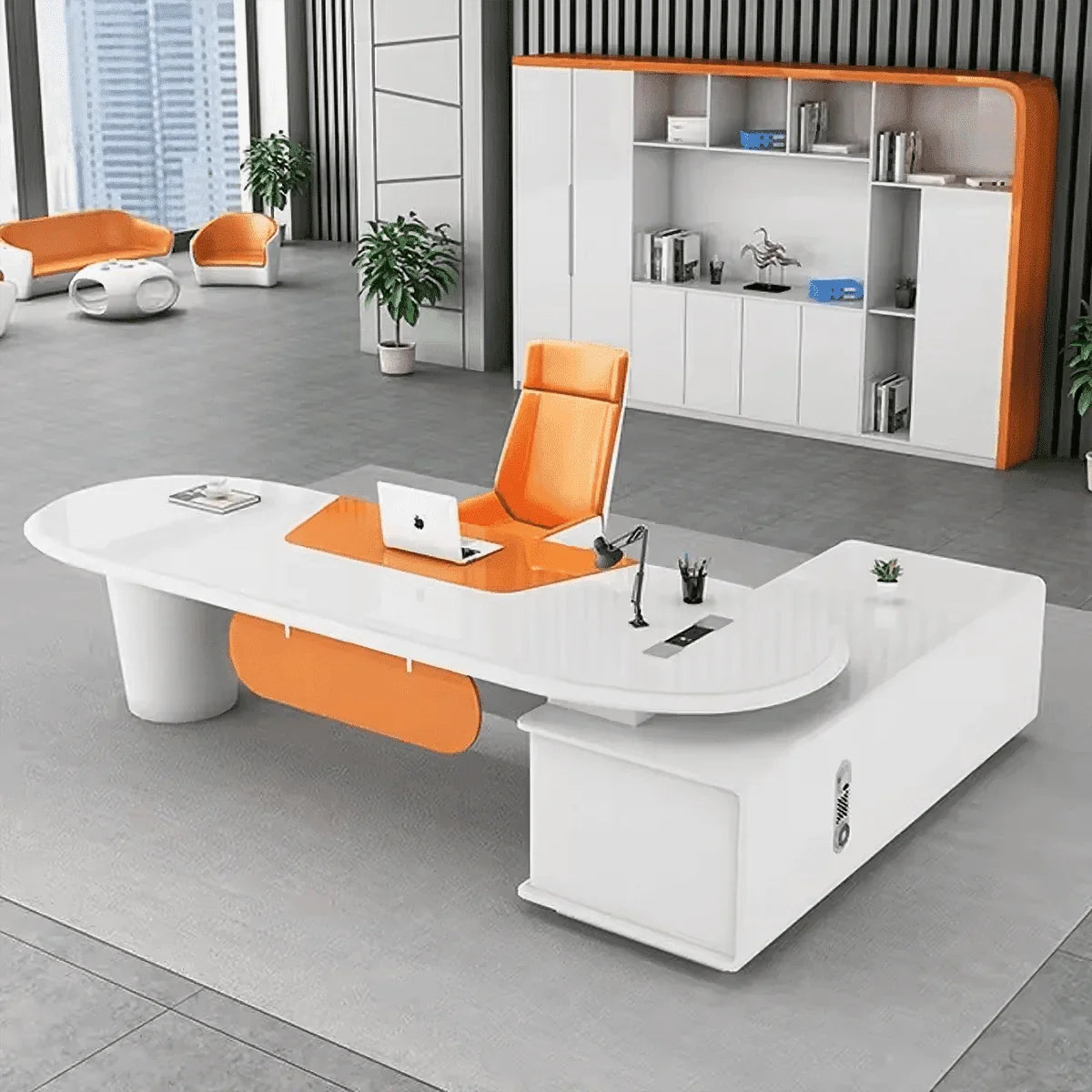 Gauss · L-Shaped Executive Desk