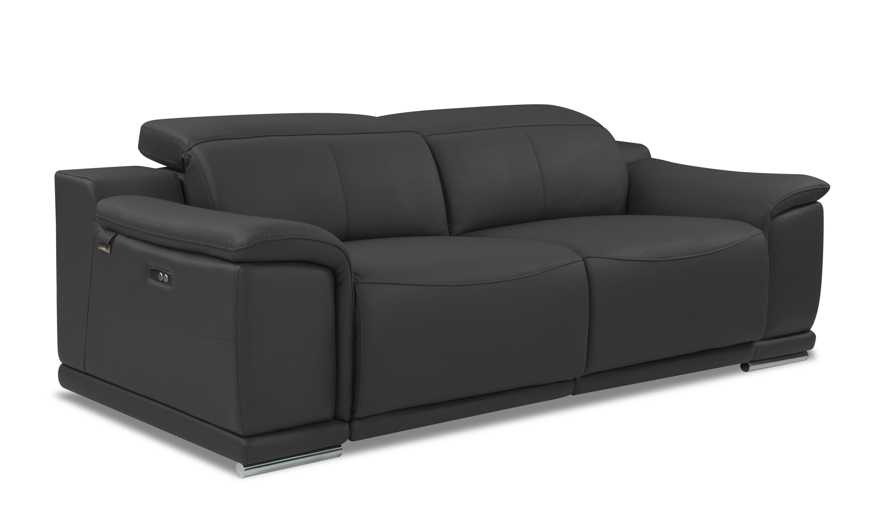 Genuine Italian Leather Power Reclining Sofa