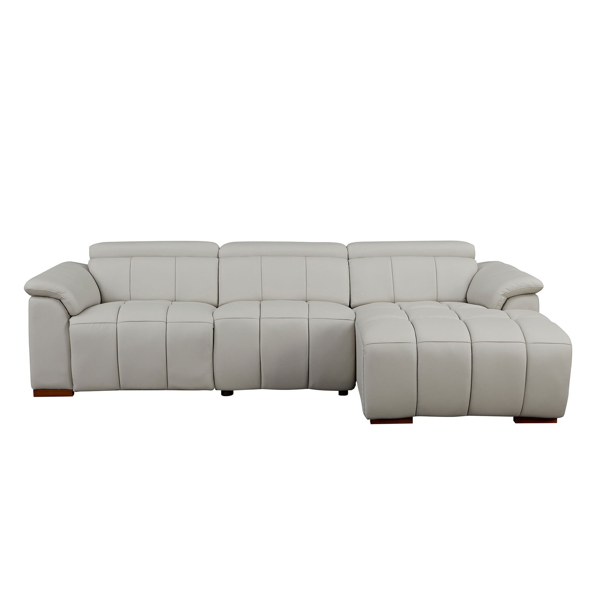 Genuine Leather Reclining Sectional Sofa