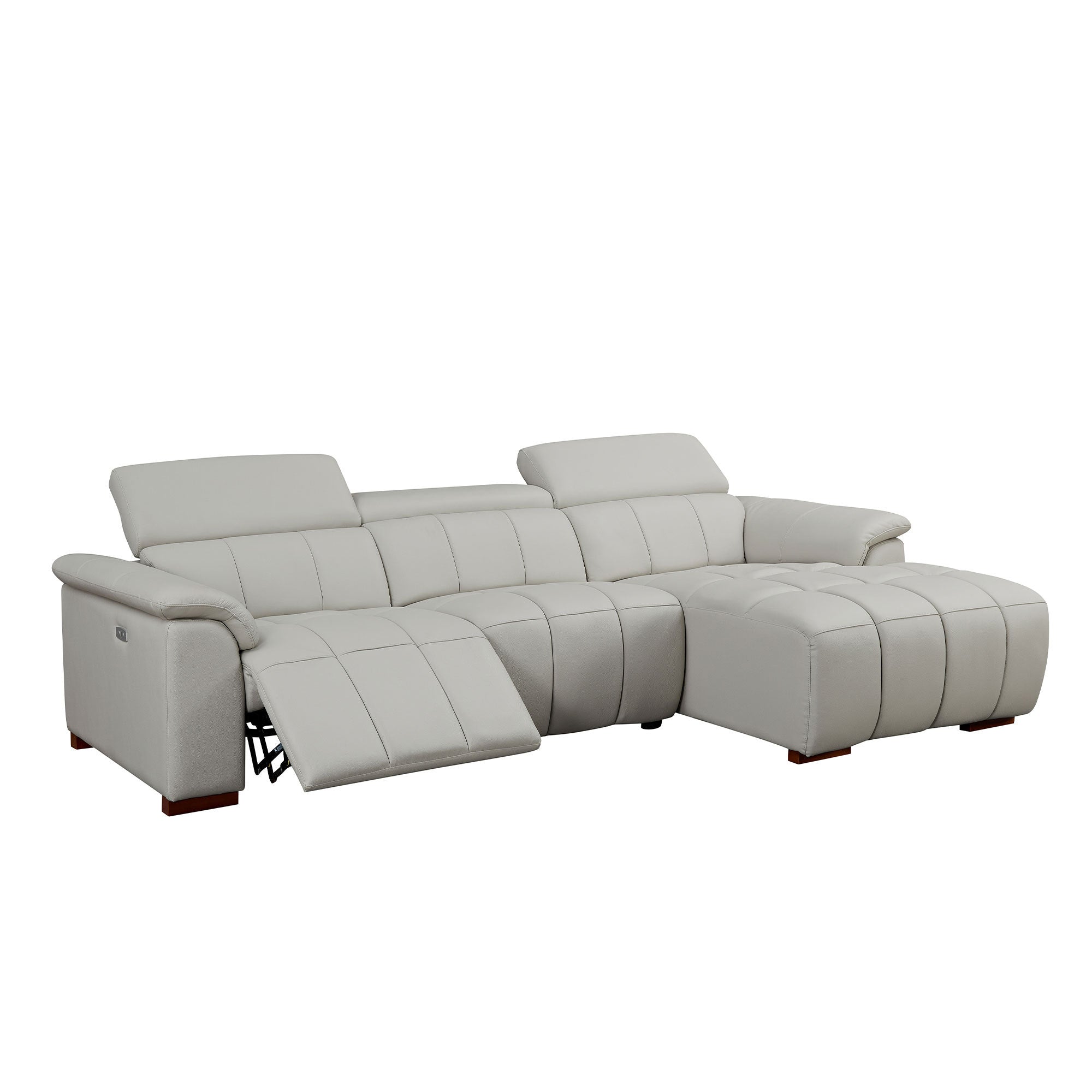 Genuine Leather Reclining Sectional Sofa