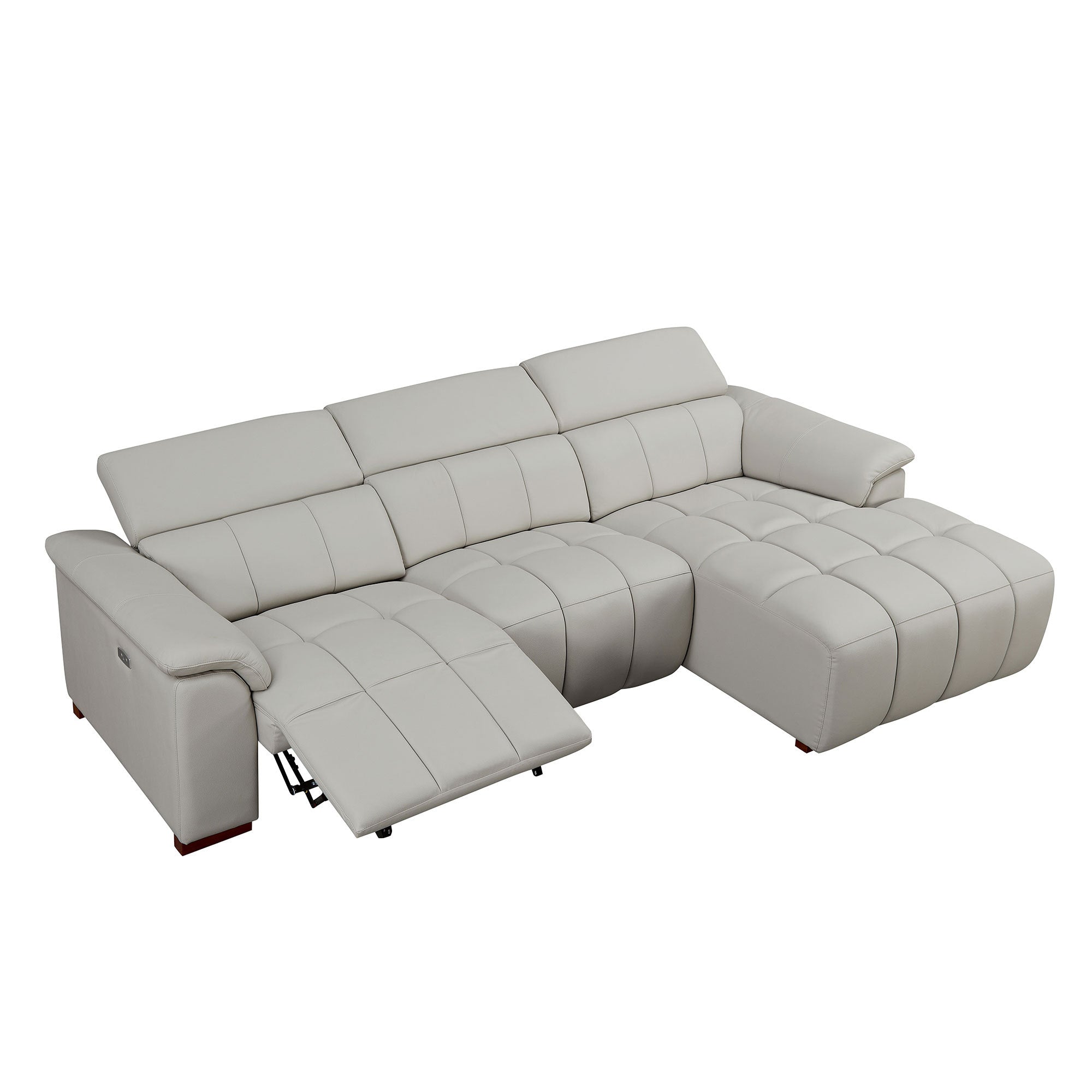 Genuine Leather Reclining Sectional Sofa